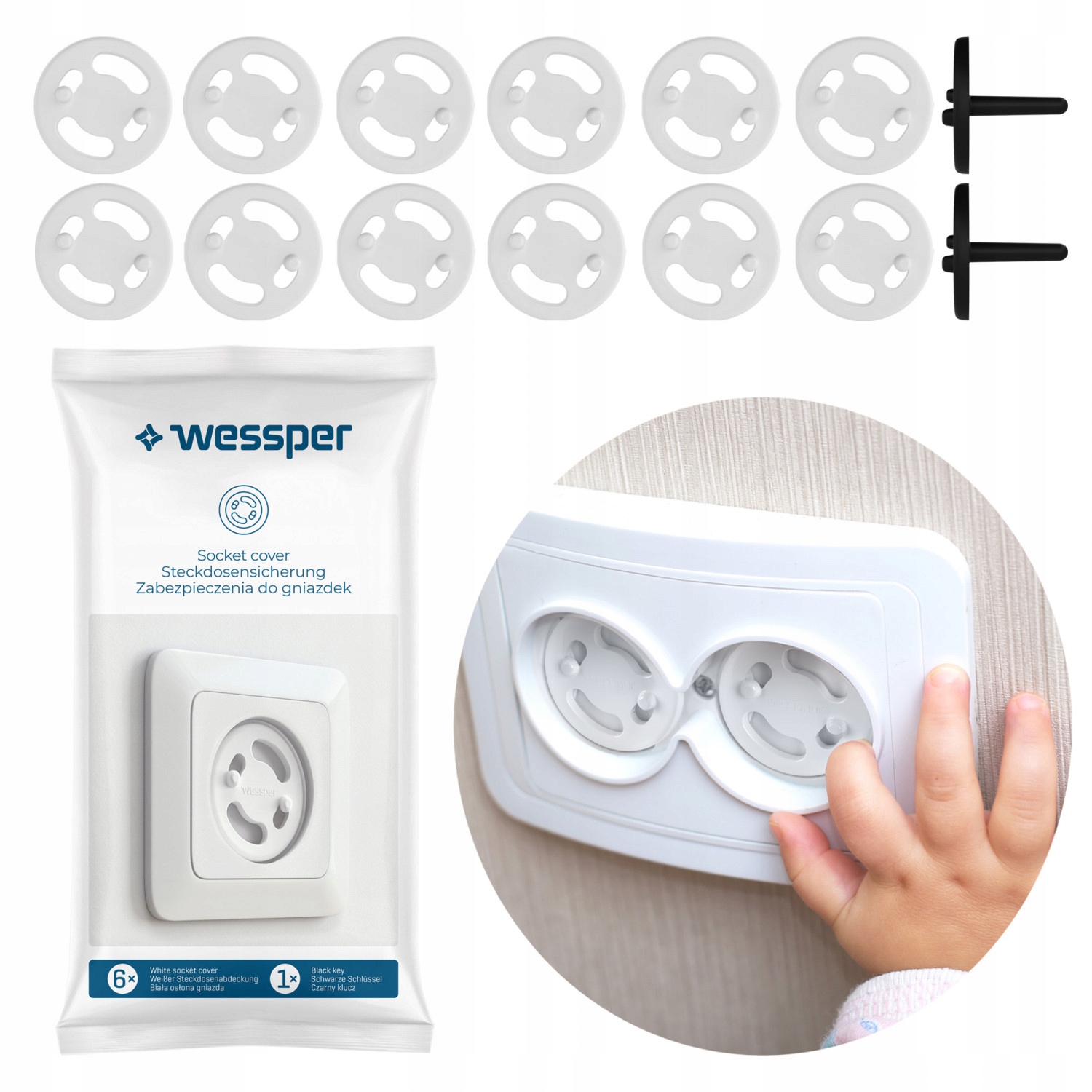 12x BLOKADA ZAŚLEPKI GNIAZDEK KONTAKTÓW Z BOLCEM