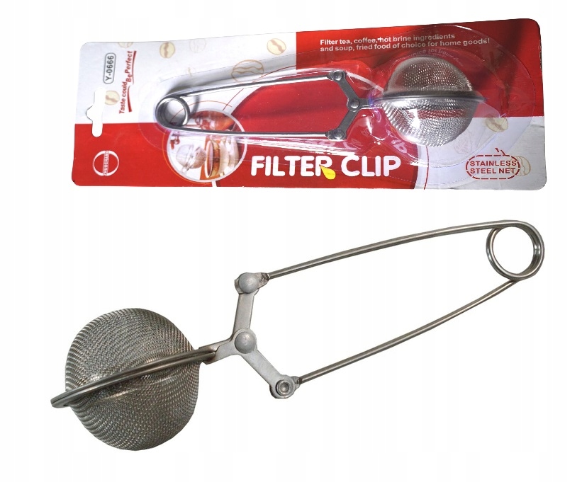 

Zaparzacz Do Herbaty Ziół Stalowy Szczypce Sitko