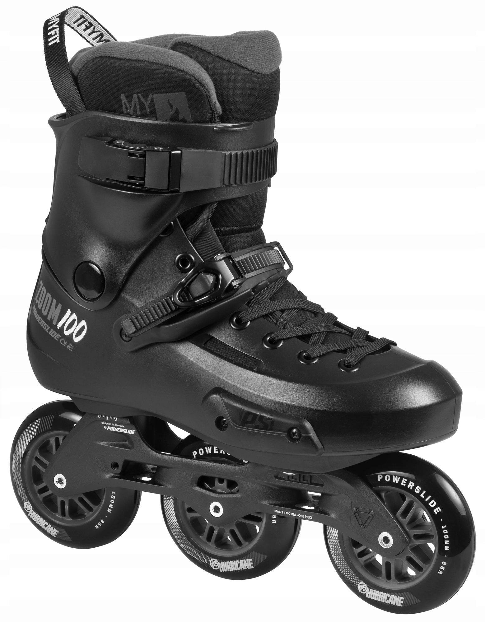 Powerslide Kolečkové brusle Powerslide Zoom Pro Black 100 Trinity, 3x, 100,