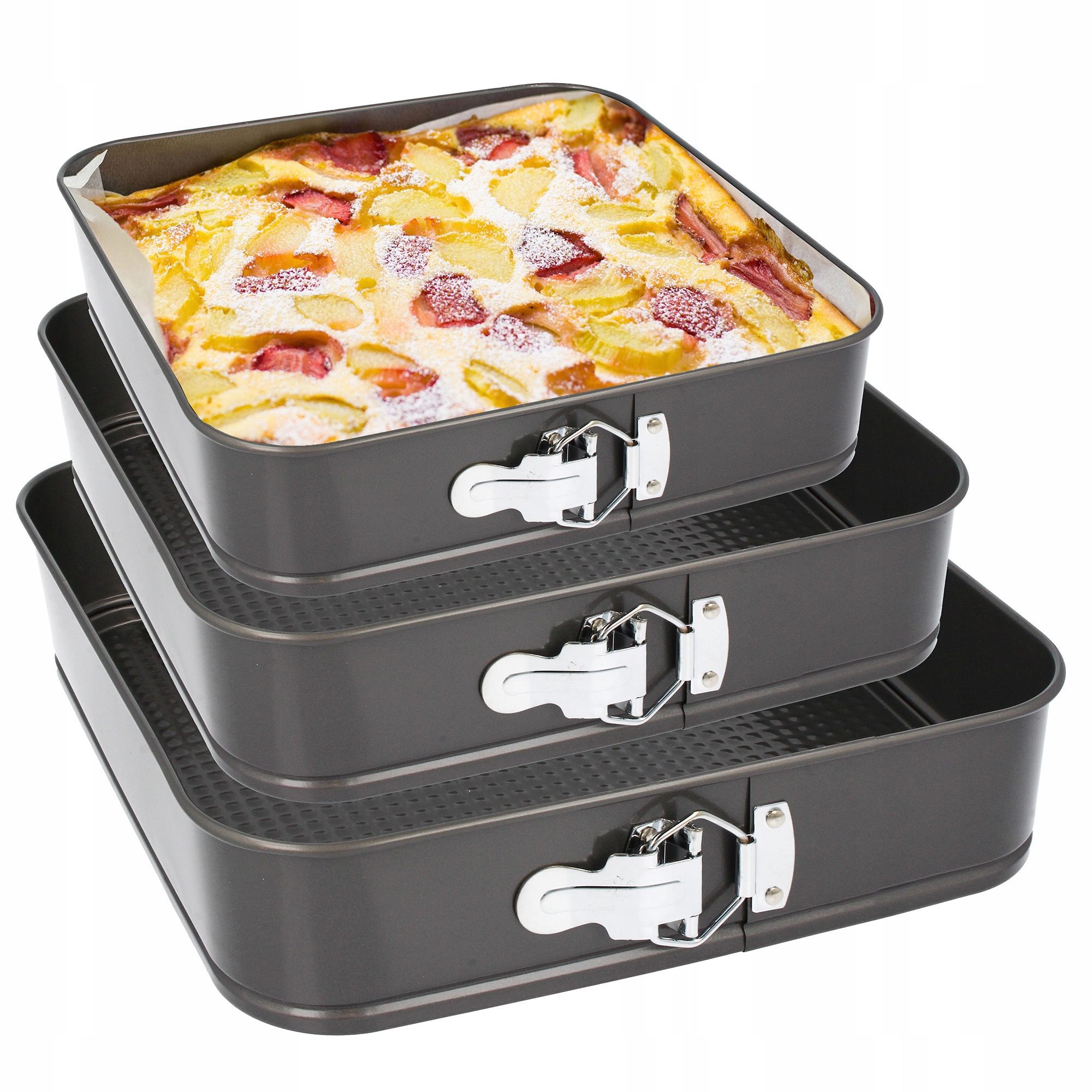 

Tortownica Forma Do Pieczenia 3x Blacha Kwadratowa