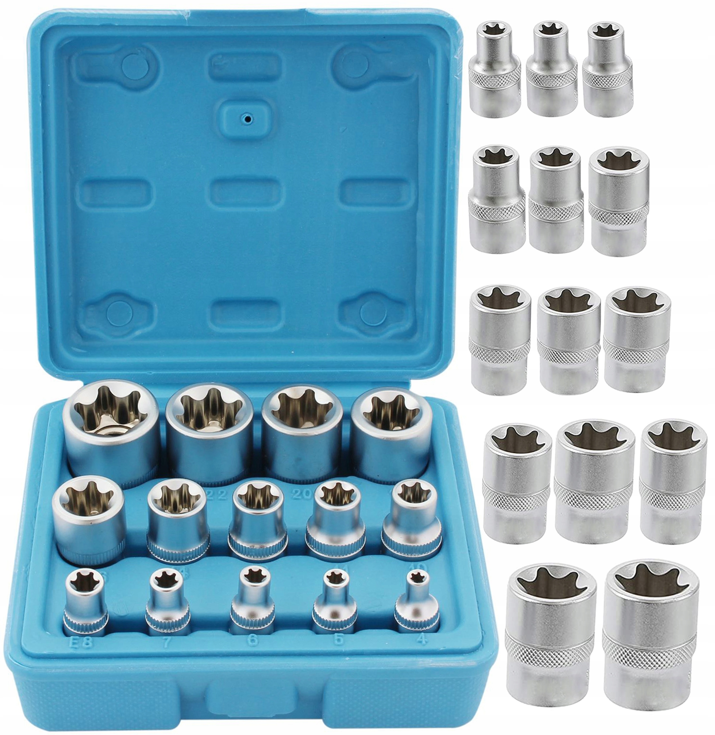 

Zestaw Nasadek Torx Wewnetrzny Torxy E4 E24 14SZT