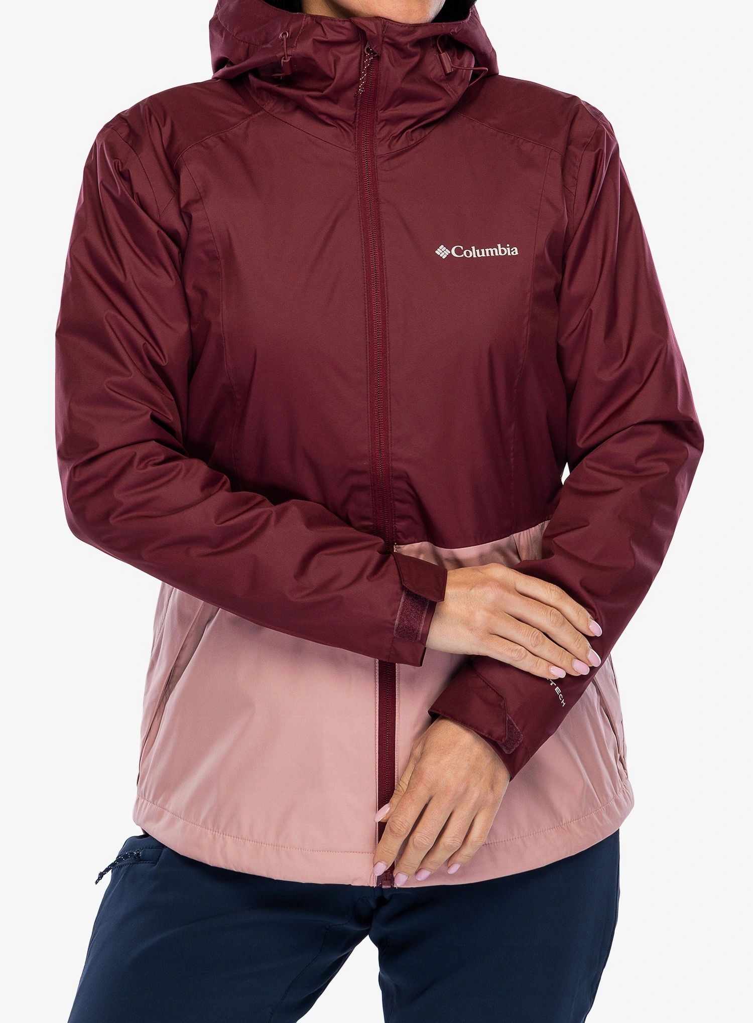 Dámská nepromokavá bunda Columbia Inner Limits III rich wine/pink S