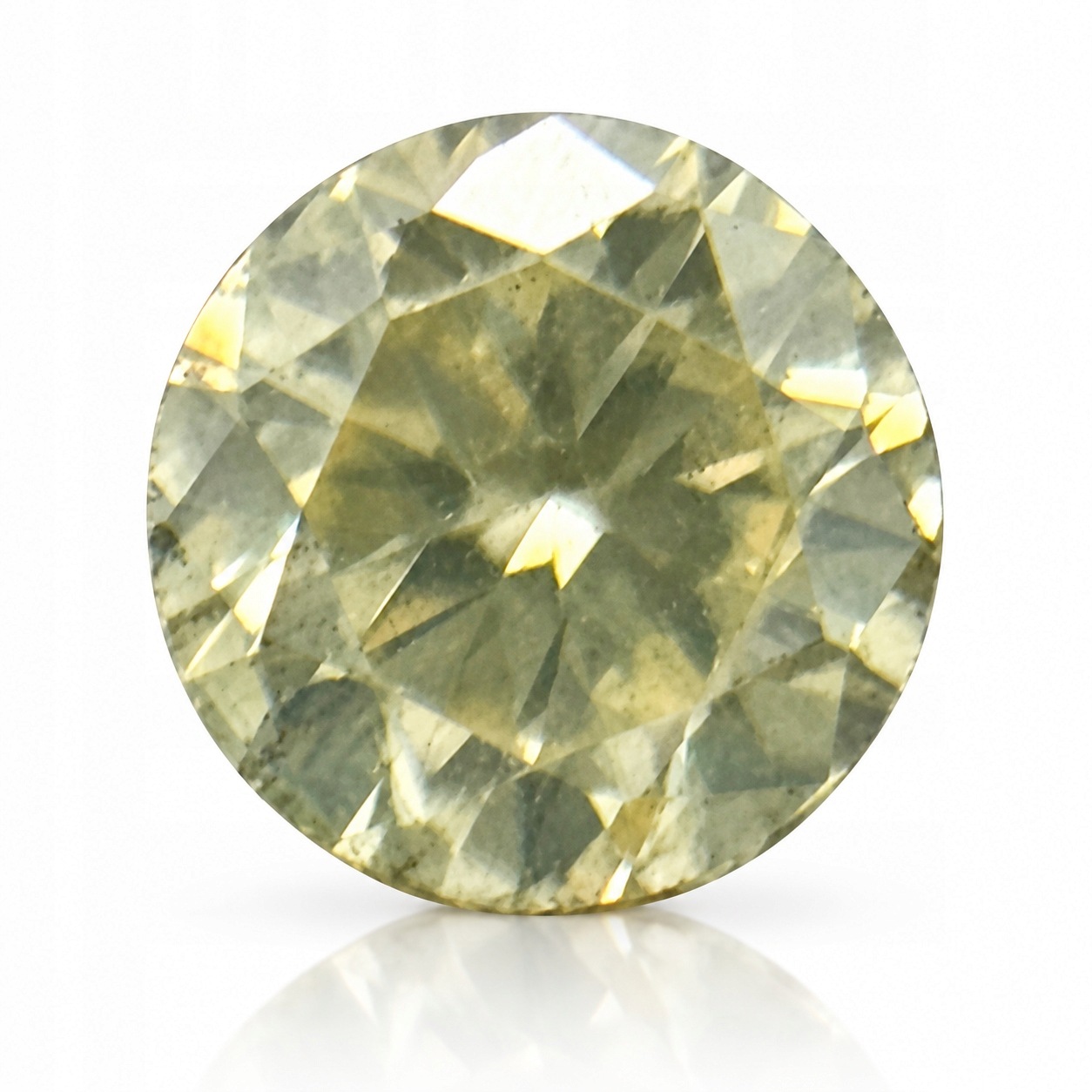 Přírodní diamant 0.03 ct Žlutý Briliant certifikát Wbd