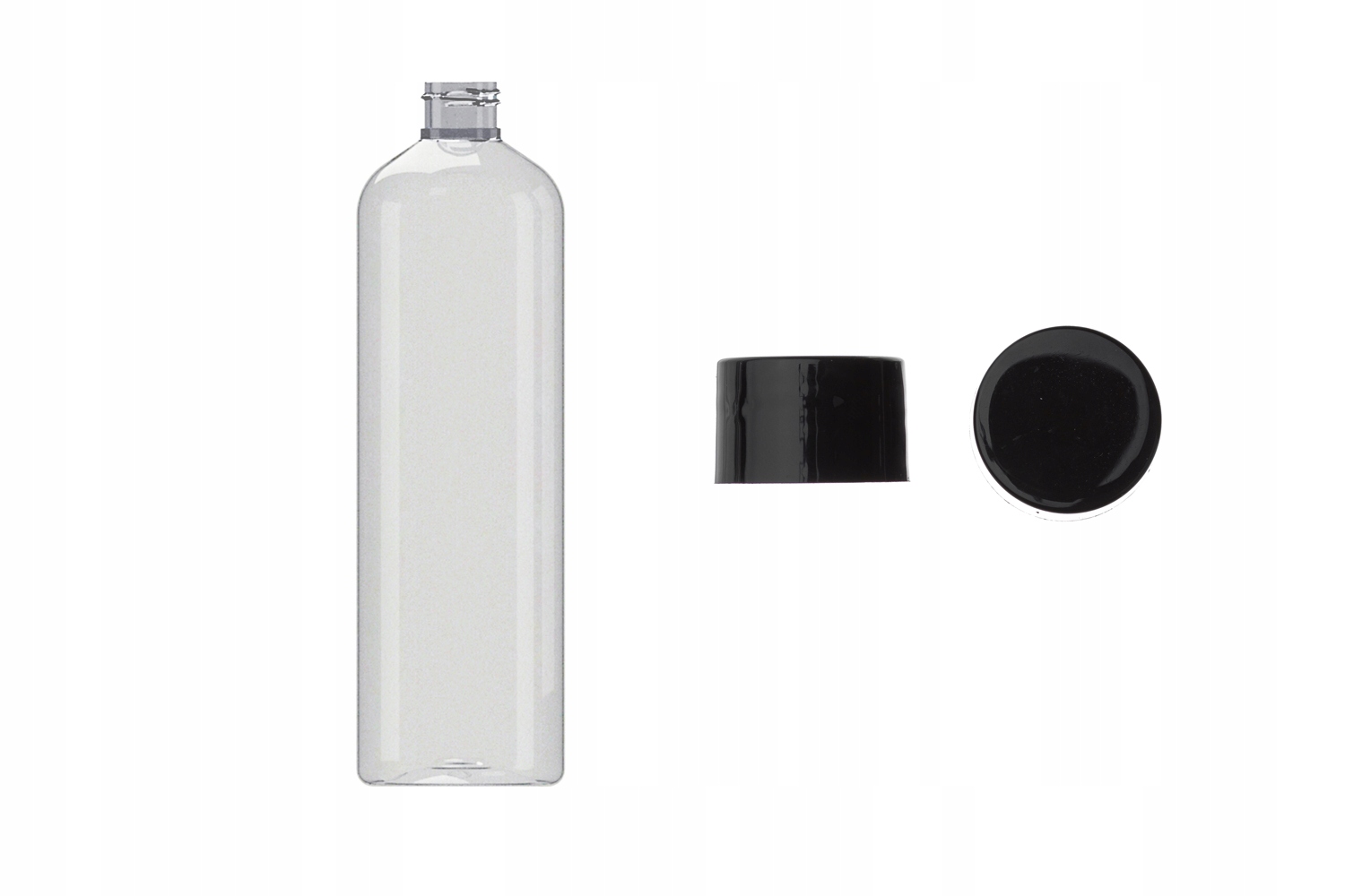 

Butelka plastikowa Pet 500 ml z nakrętką czarną
