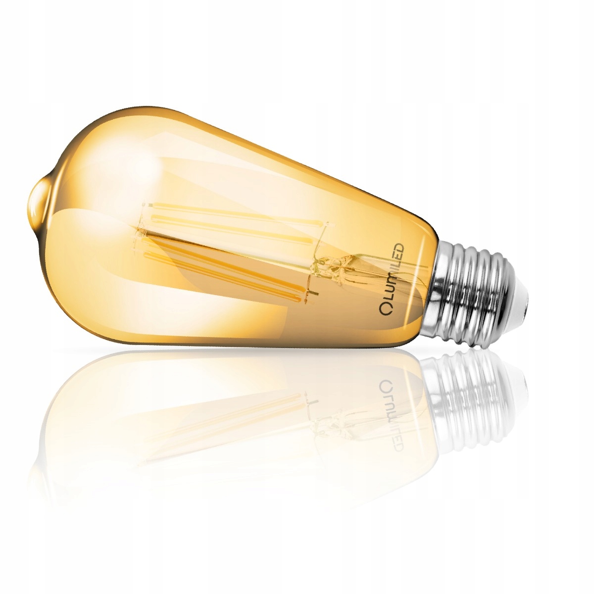 6x Żarówka LED E27 6W = 50W 2200K FILAMENT EDISON Barwa światła biały ciepły