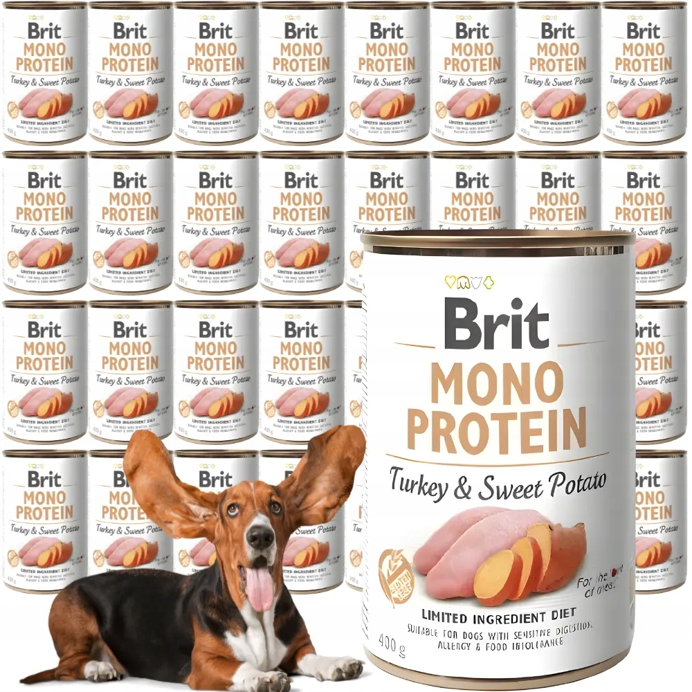 Brit Mono Protein Turkey&Sweet Potato 36x400g Mokra karma monobiałkowa