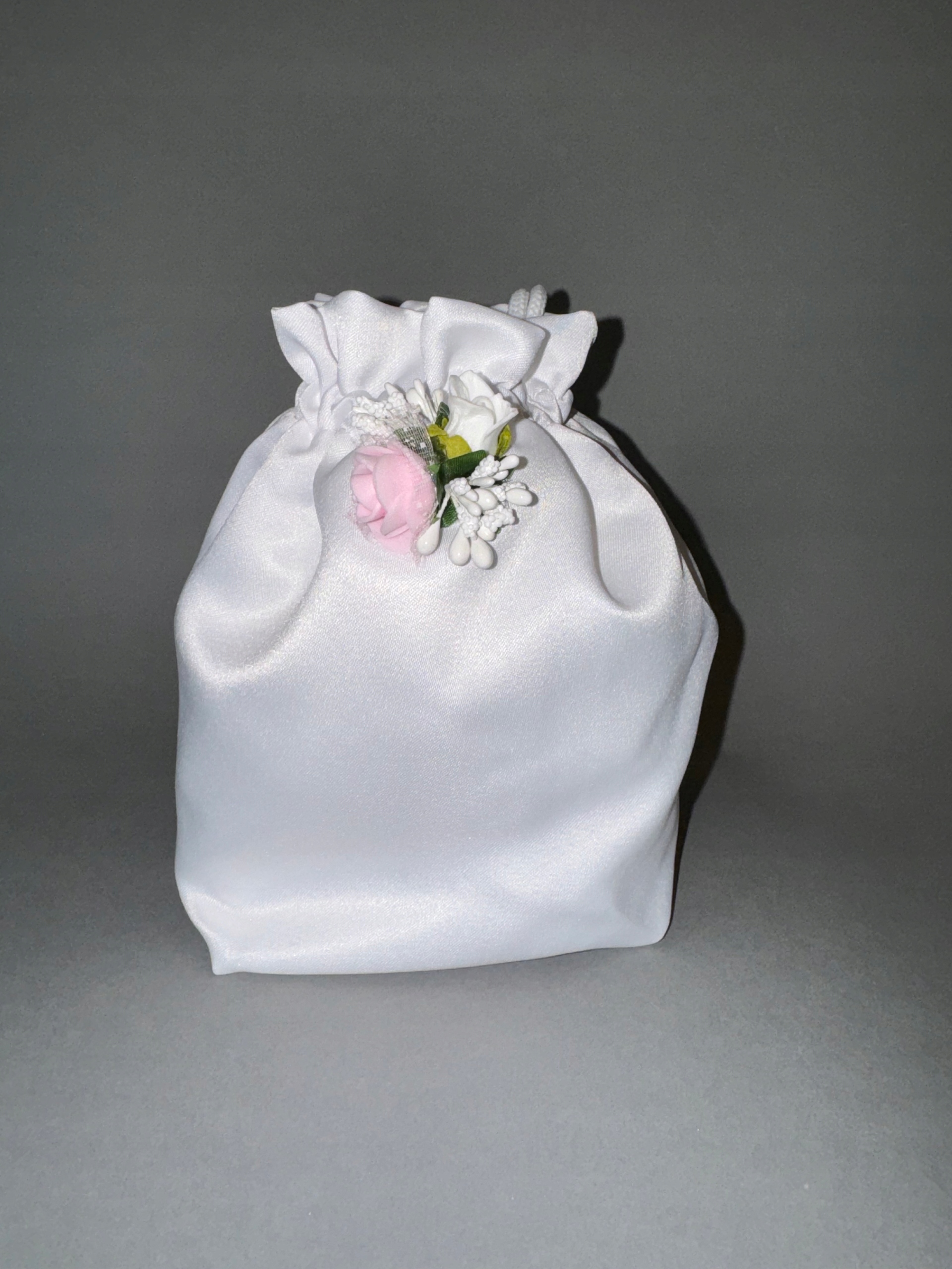 TOR12 Torebka komunijna worek do Komunii biały