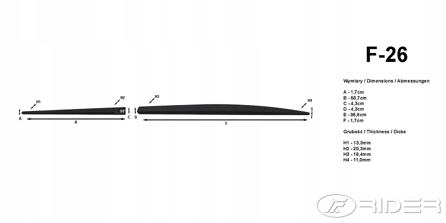 Boční Ochranné Lišty Dveří Honda Jazz IV 2020