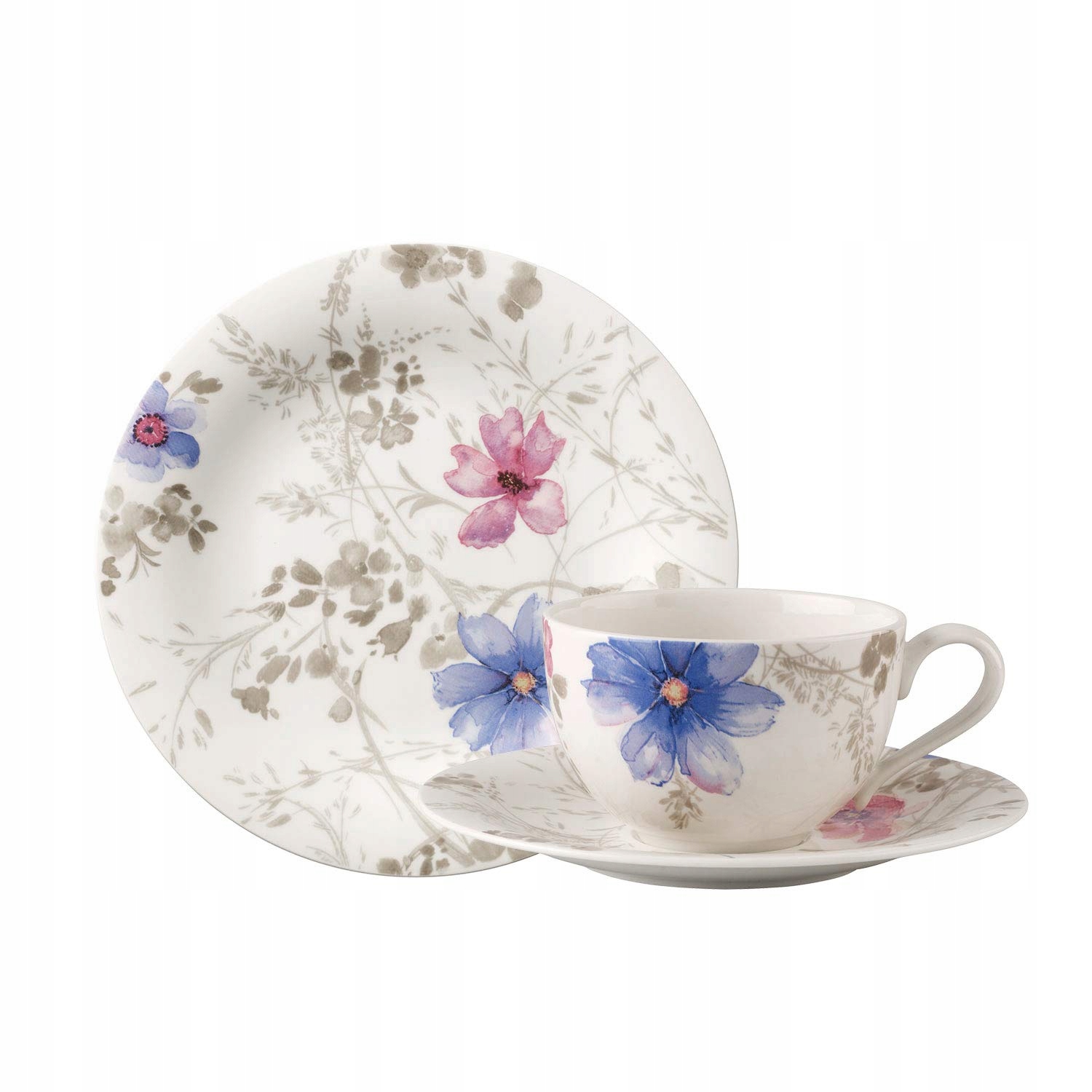 Kávový servis Villeroy & Boch Mariefleur Gris pre 6 osôb, 18-dielny