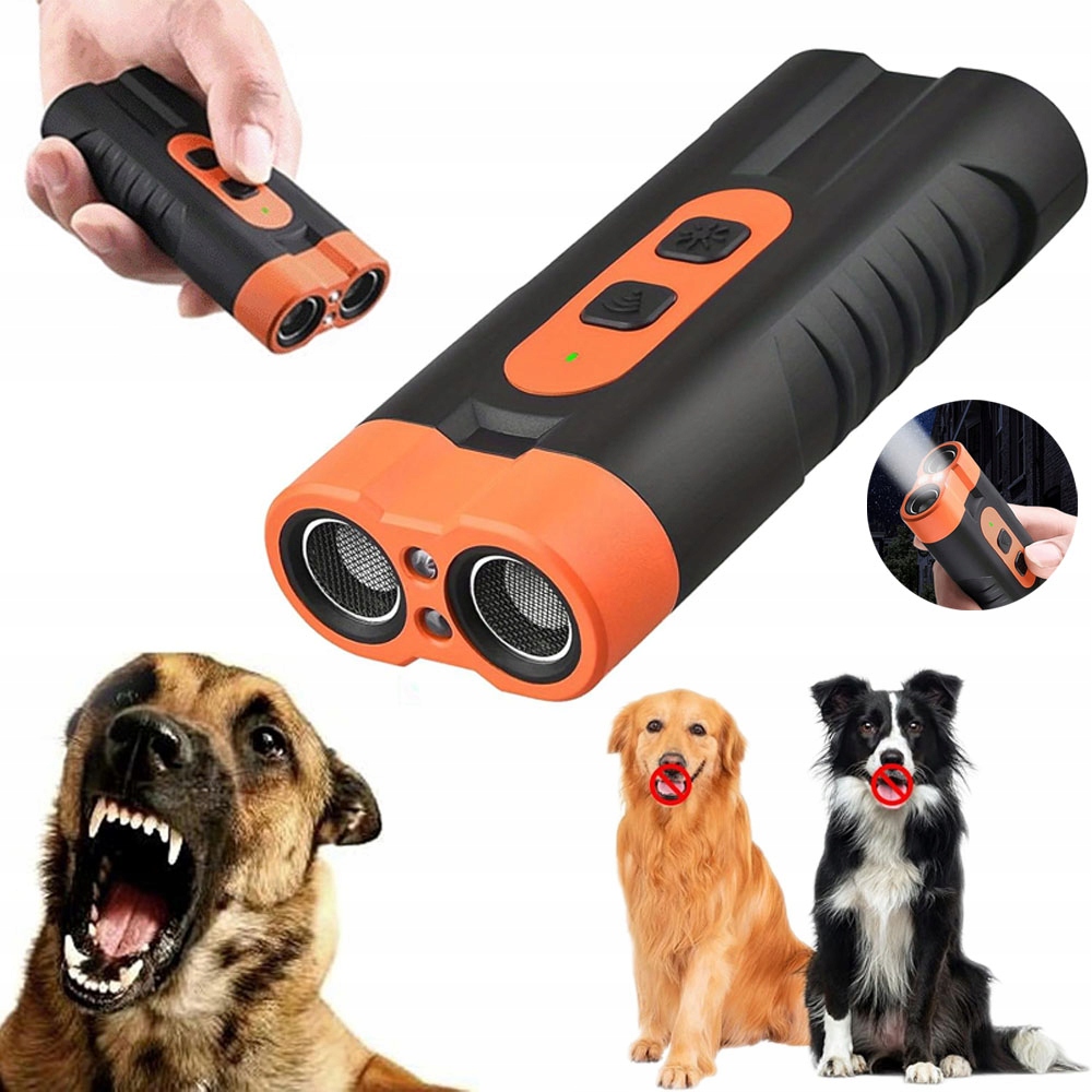 Levně Ultrazvukový Odpuzovač Štěkání 800MAH S Led Pro Agresivní Psy