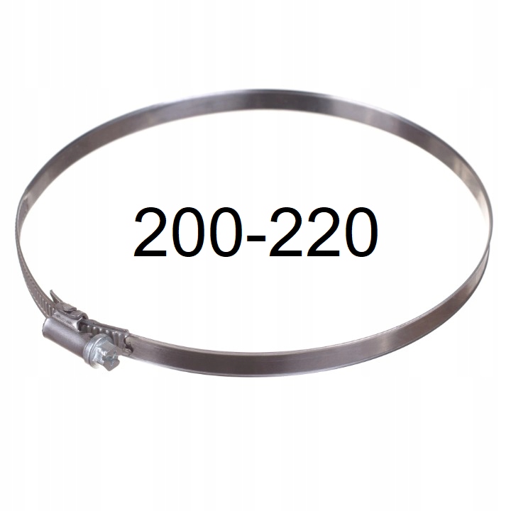 Opaski ślimakowe W2 200-220mm szerokość 12mm 10szt
