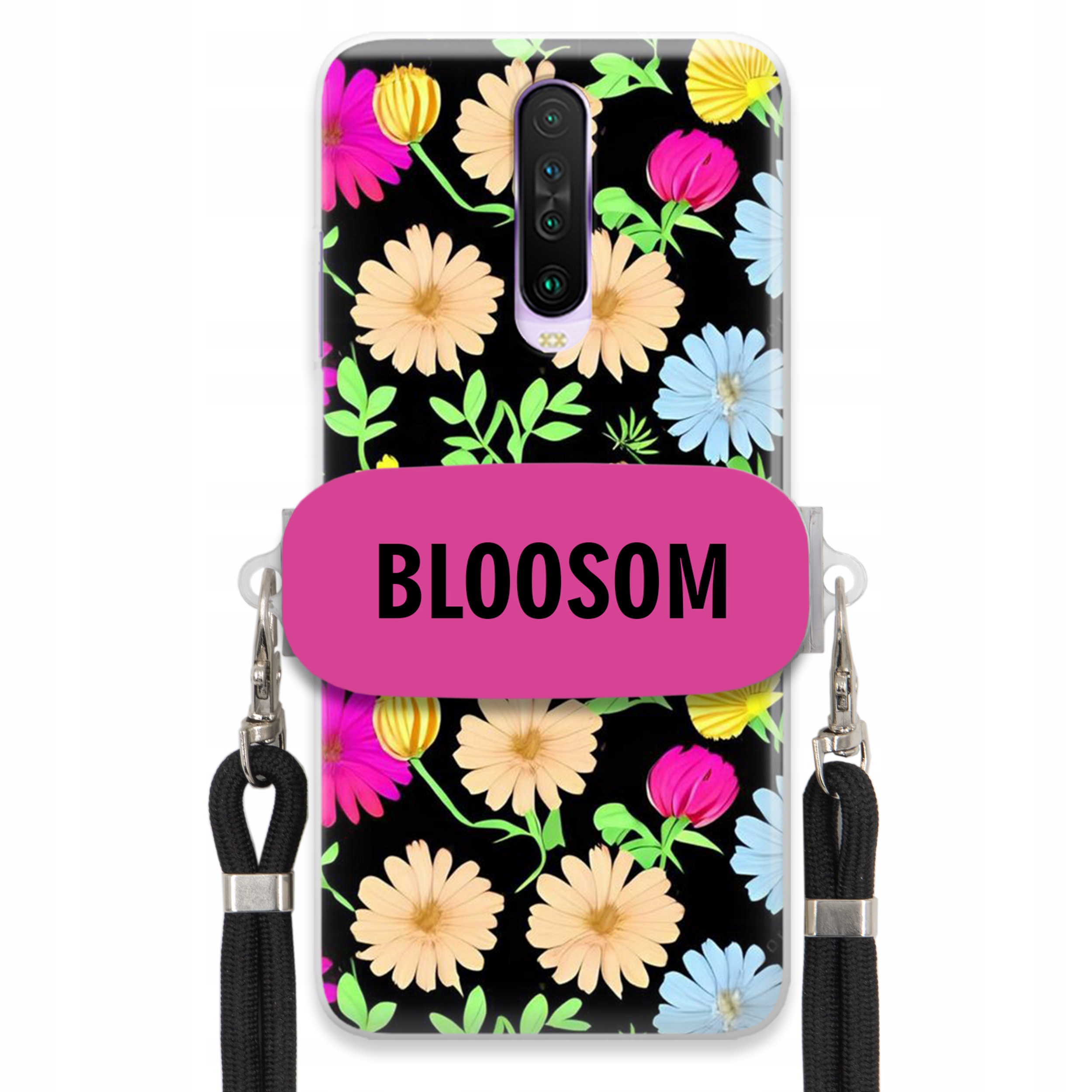 Puzdro Crossbody Držiak Pre Xiaomi Redmi K30 Puzdro Kvety Bloosom Flower