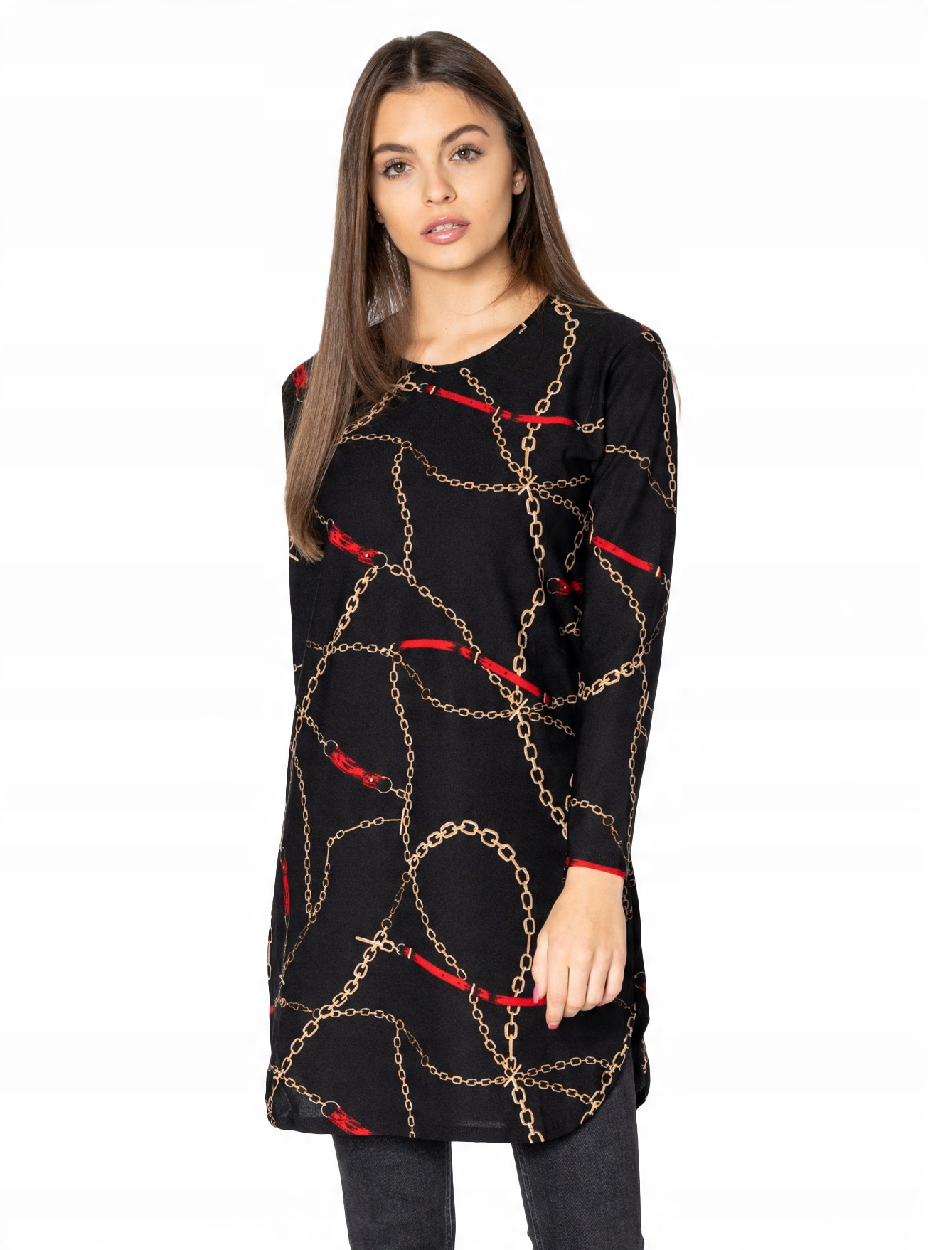 

Duża Tunika Sukienka Długa Bluzka Damska 413 L/XL