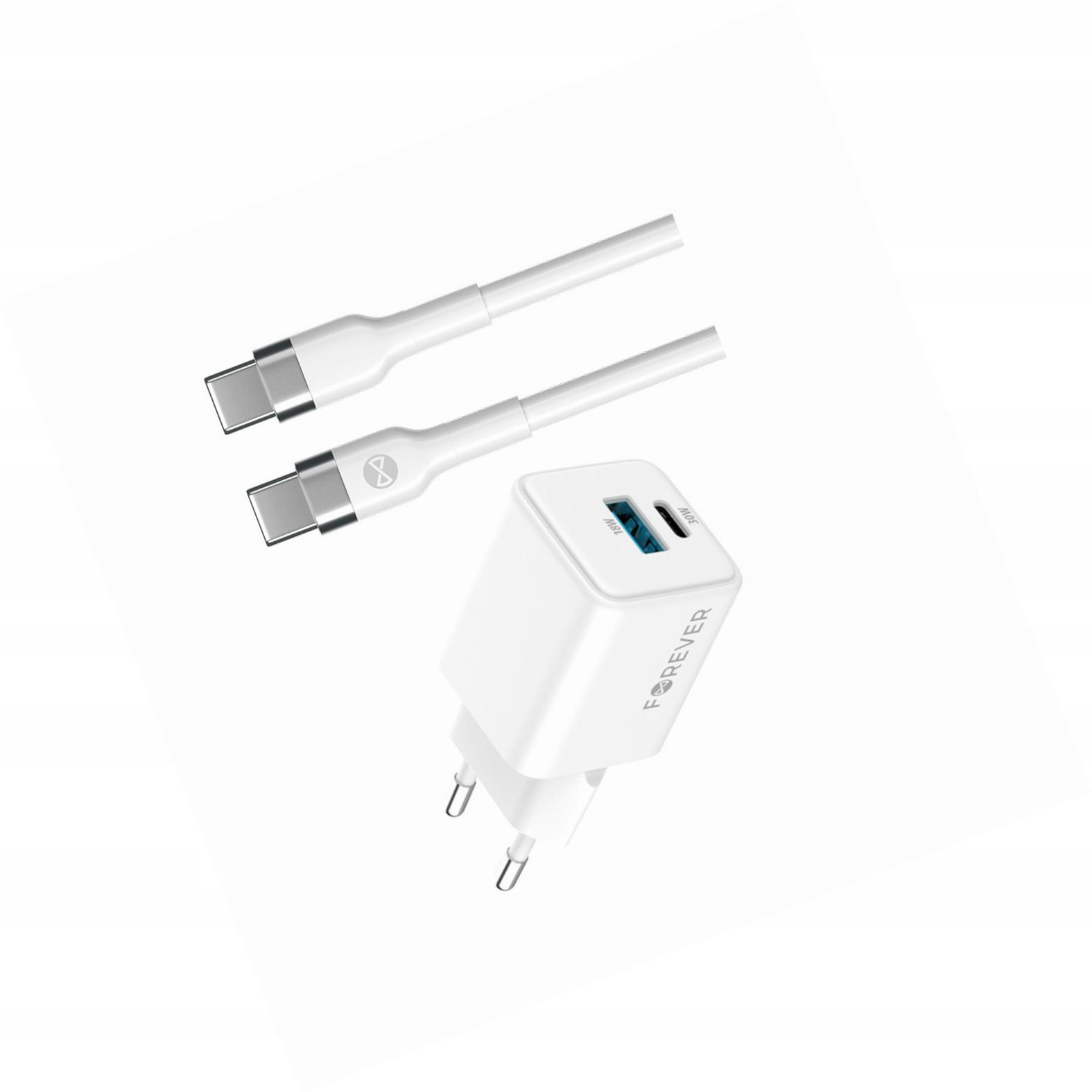Szybka ładowarka GaN 30W 2 wejścia Usb i Usb-c z kablem do Google Pixel 9A
