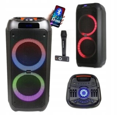 Głośnik Przenośny Karaoke Bluetooth Manta SPK5310PRO Mikrofon 120W