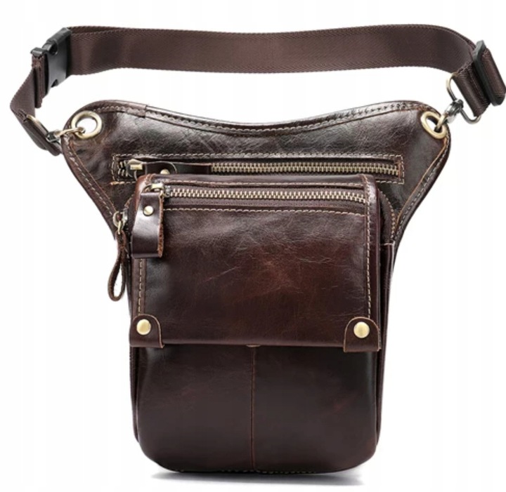 

Saszetka Biodrówka torba nerka na udo Westal skóra