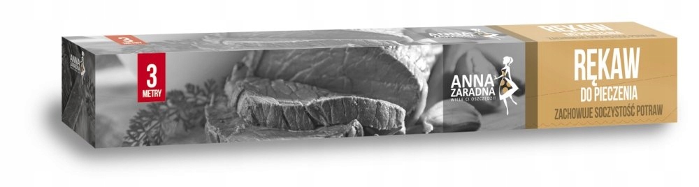 Rękaw do pieczenia 3m box z klipsami ANNA ZARADNA