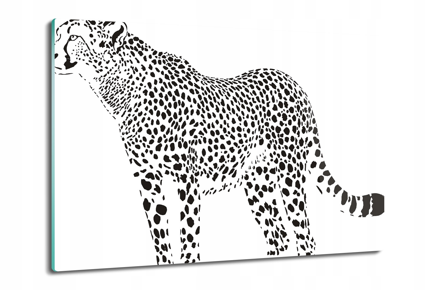 

z nadrukiem deska do kuchni Gepard rysunek 80x52