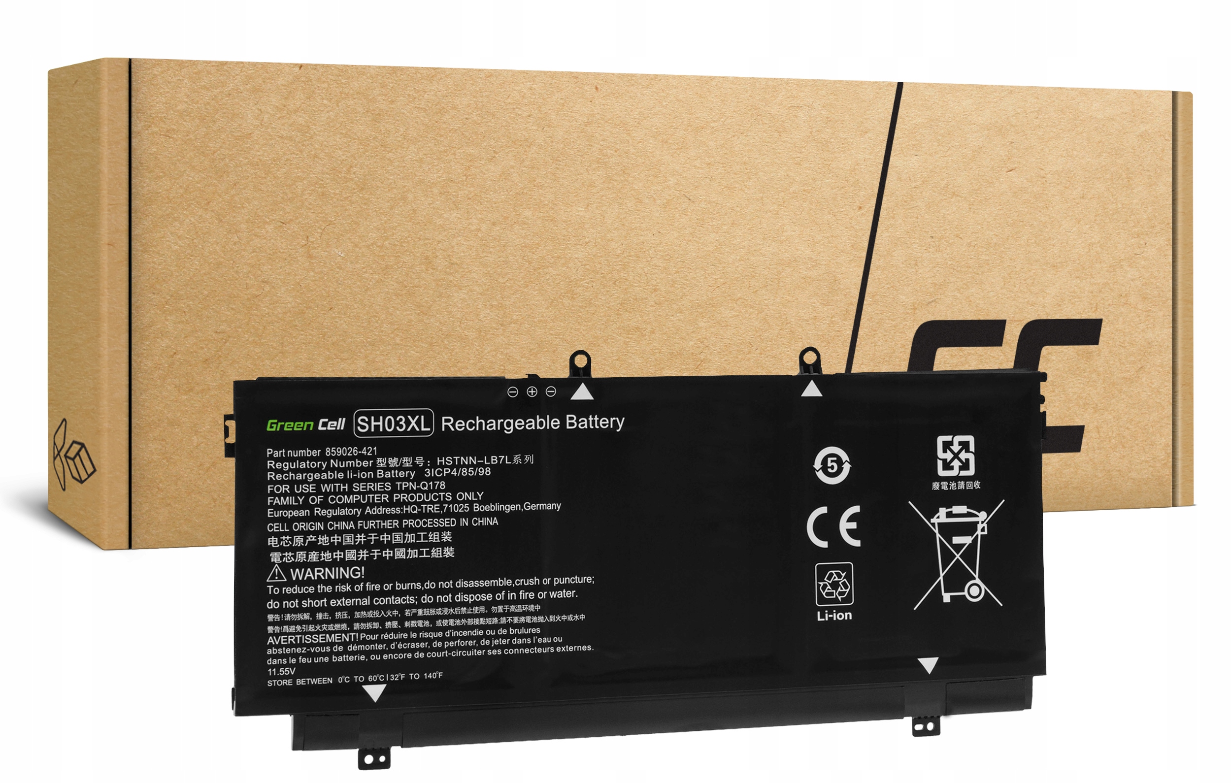 

Bateria SH03XL 859356-855 do Hp Spectre x360 13-AC