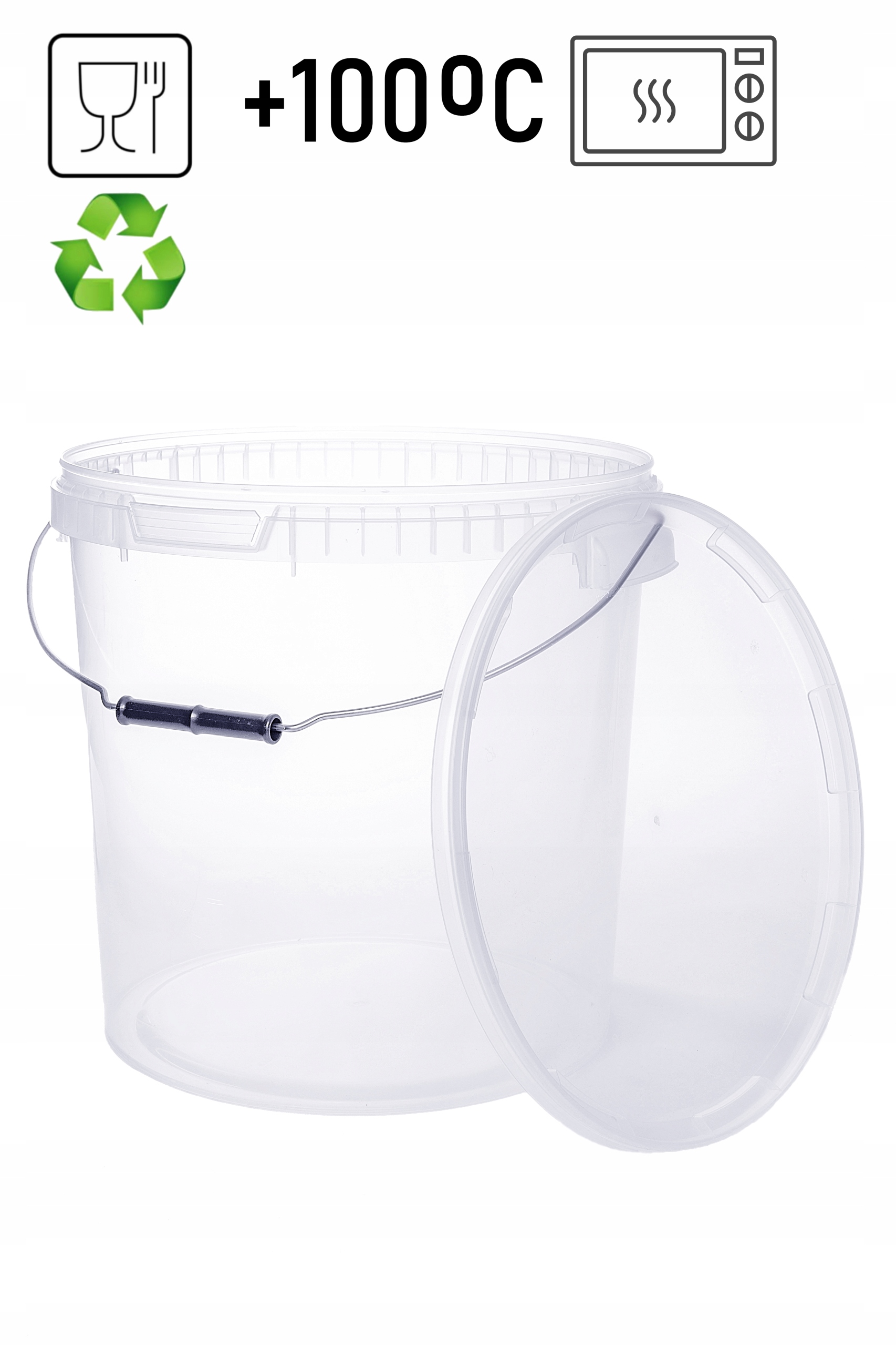 

Wiadro plastikowe z pokrywą 20 Litr na Żywność!