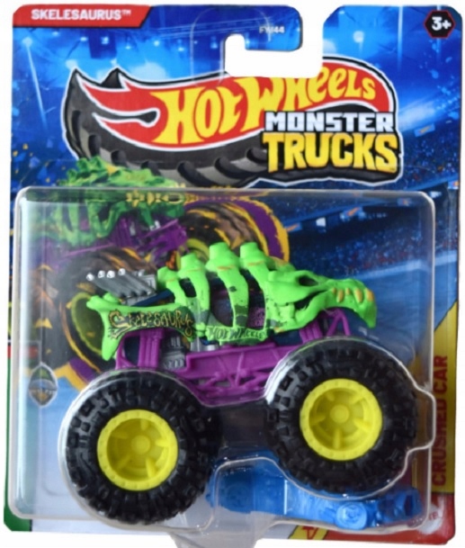 SKELESAURUS Auto Monster Trucks Auta Hot Wheels Mattel Autko Die-cast 1:64
