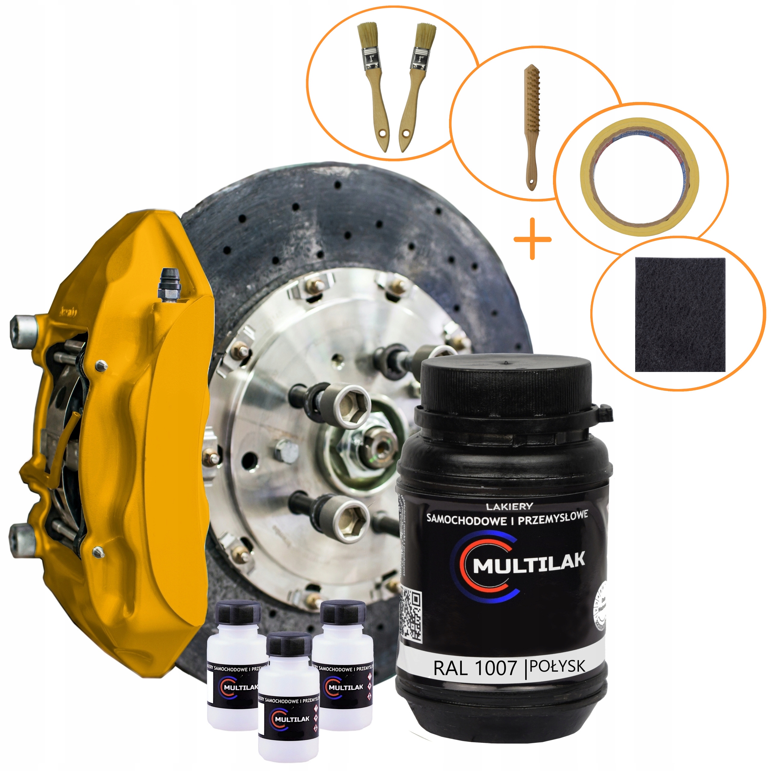 Lakier do zacisków hamulcowych XXL RAL1007 POŁYSK