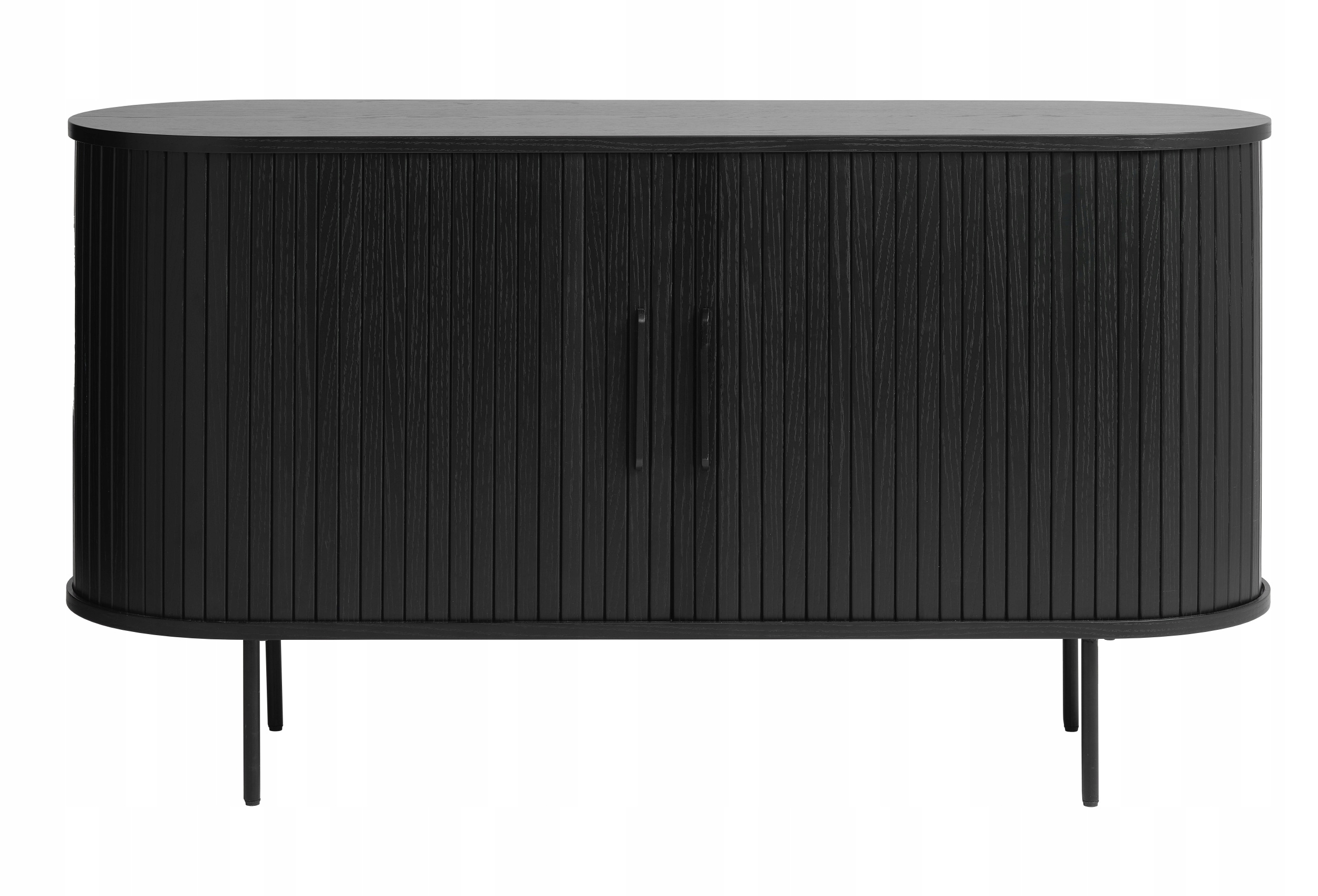 Komoda Gativel 140 x 76 cm lamely dub černý