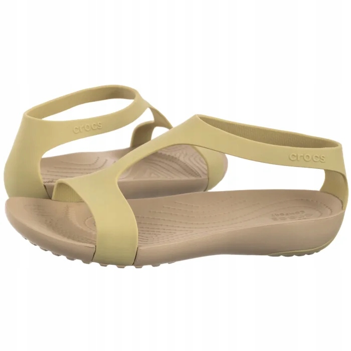Nazouváky na léto Sandály Crocs Serena Sandal W Chai 205469-212 Béžová