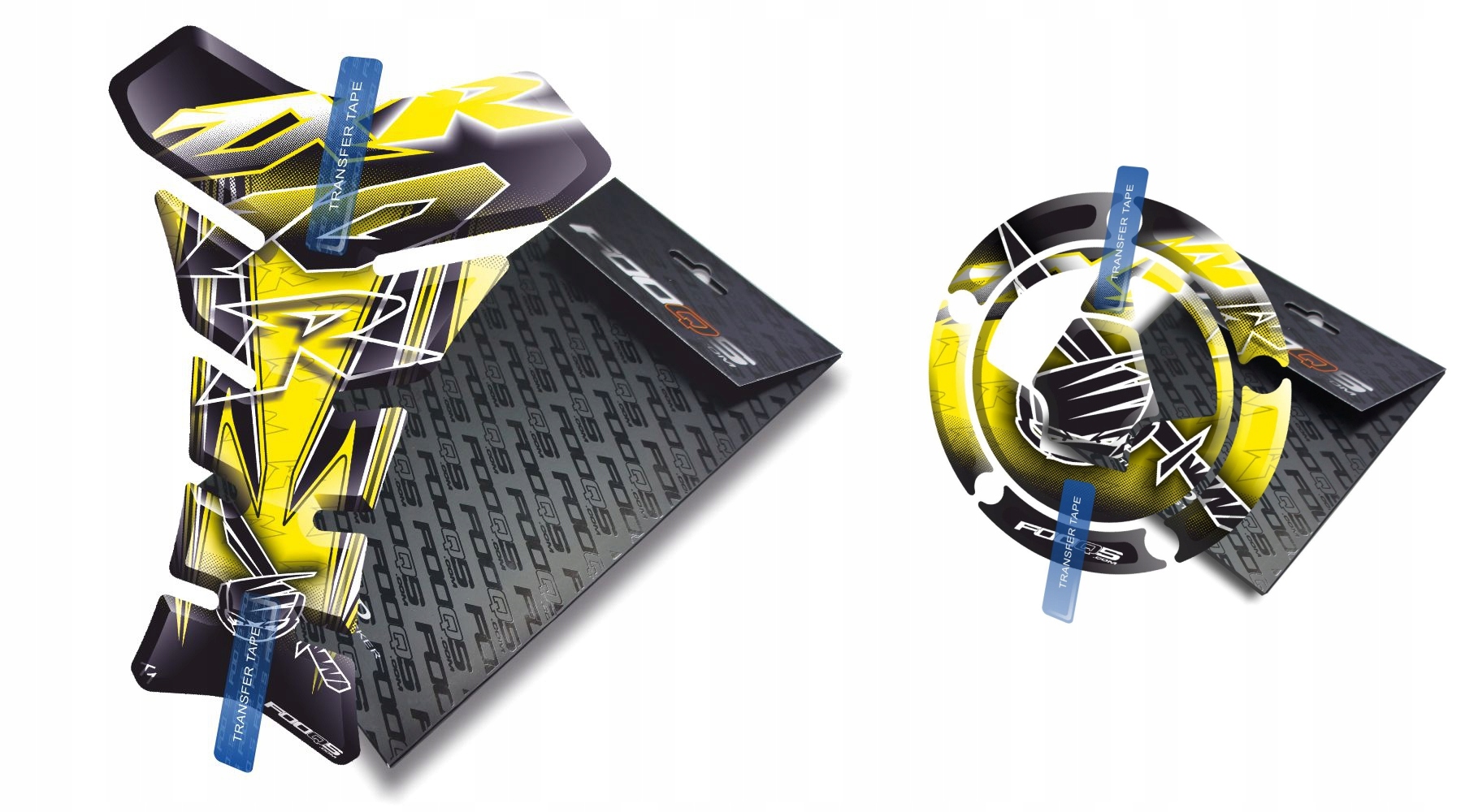 Tank-pad Cap-pad od firmy Fooqs pro Kawasaki ZX-10-R Žlutý