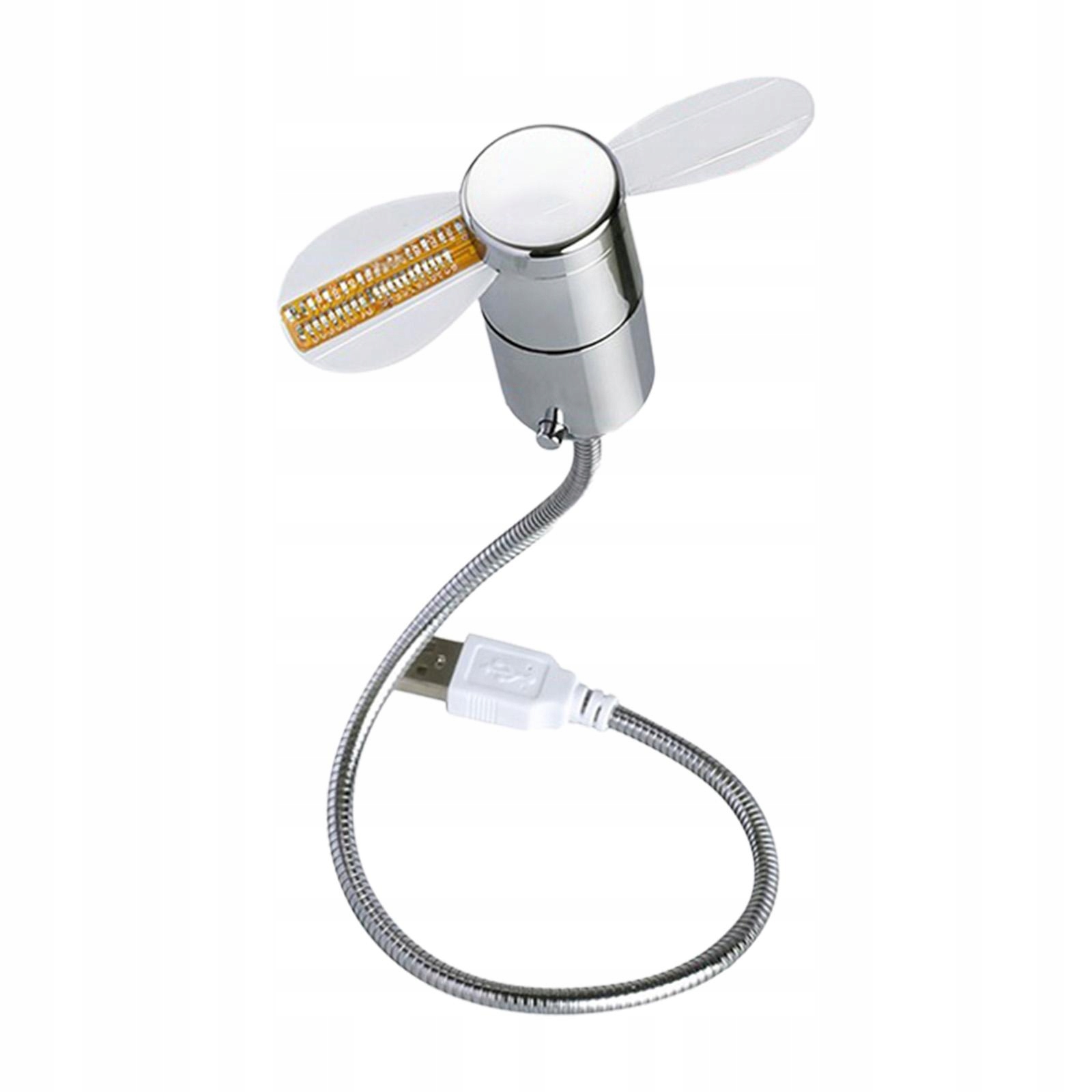 Wentylator zegarowy LED USB Nie wymaga instalacji sterownika. Mini rzeczywista temperatura Model Wentylator chłodzący do komputera stacjonarnego