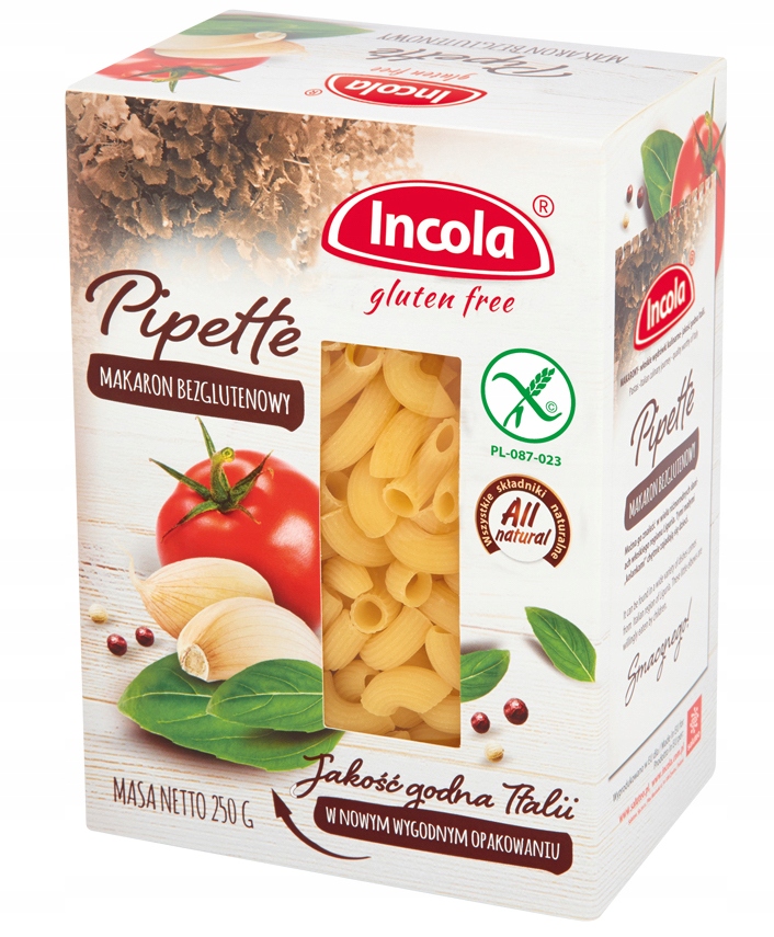 Levně 5 x Bezlepkové těstoviny Pipette 250 g Incola.