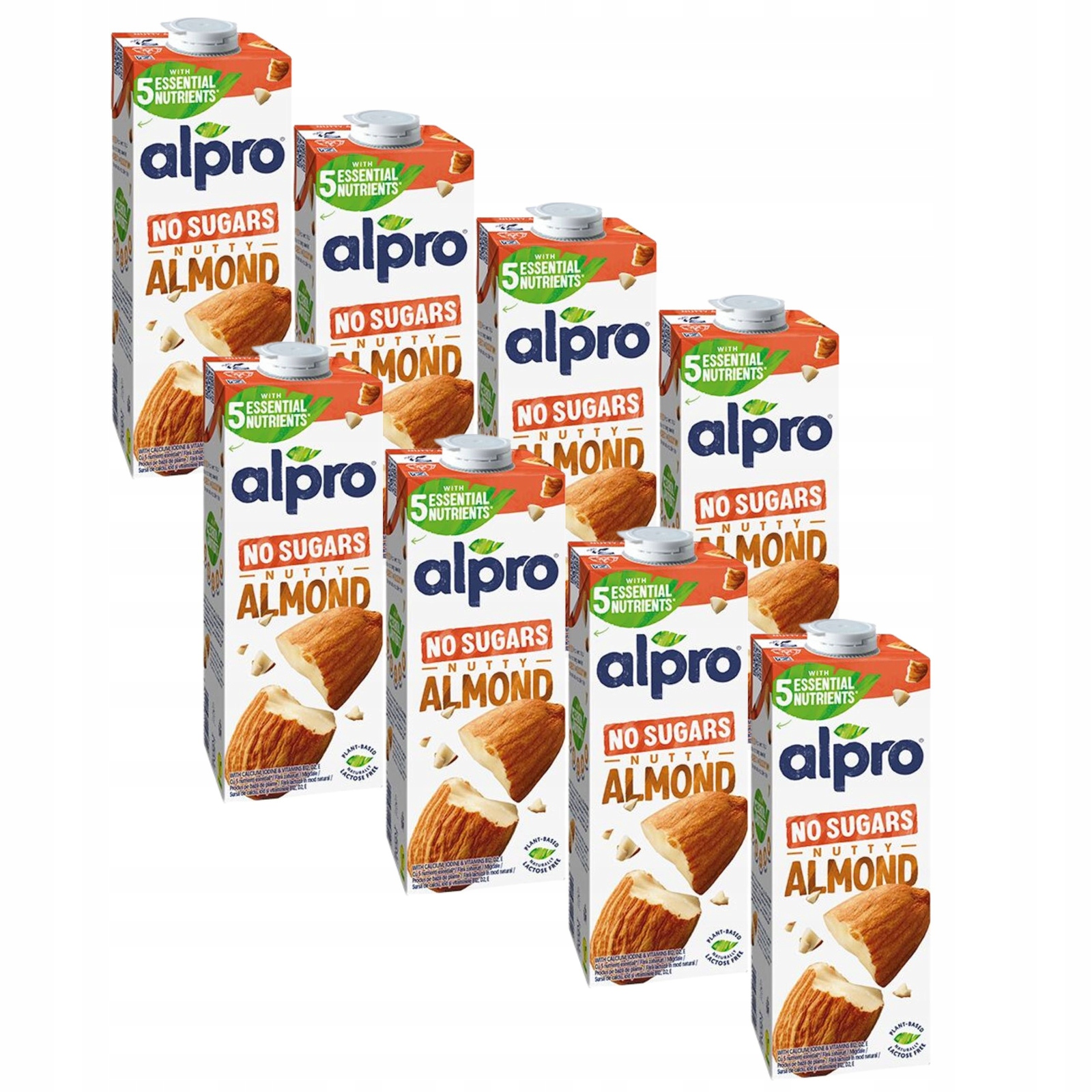 Mandlový rostlinný nápoj bez cukru Alpro Mandlový Neslazený 8x1 l
