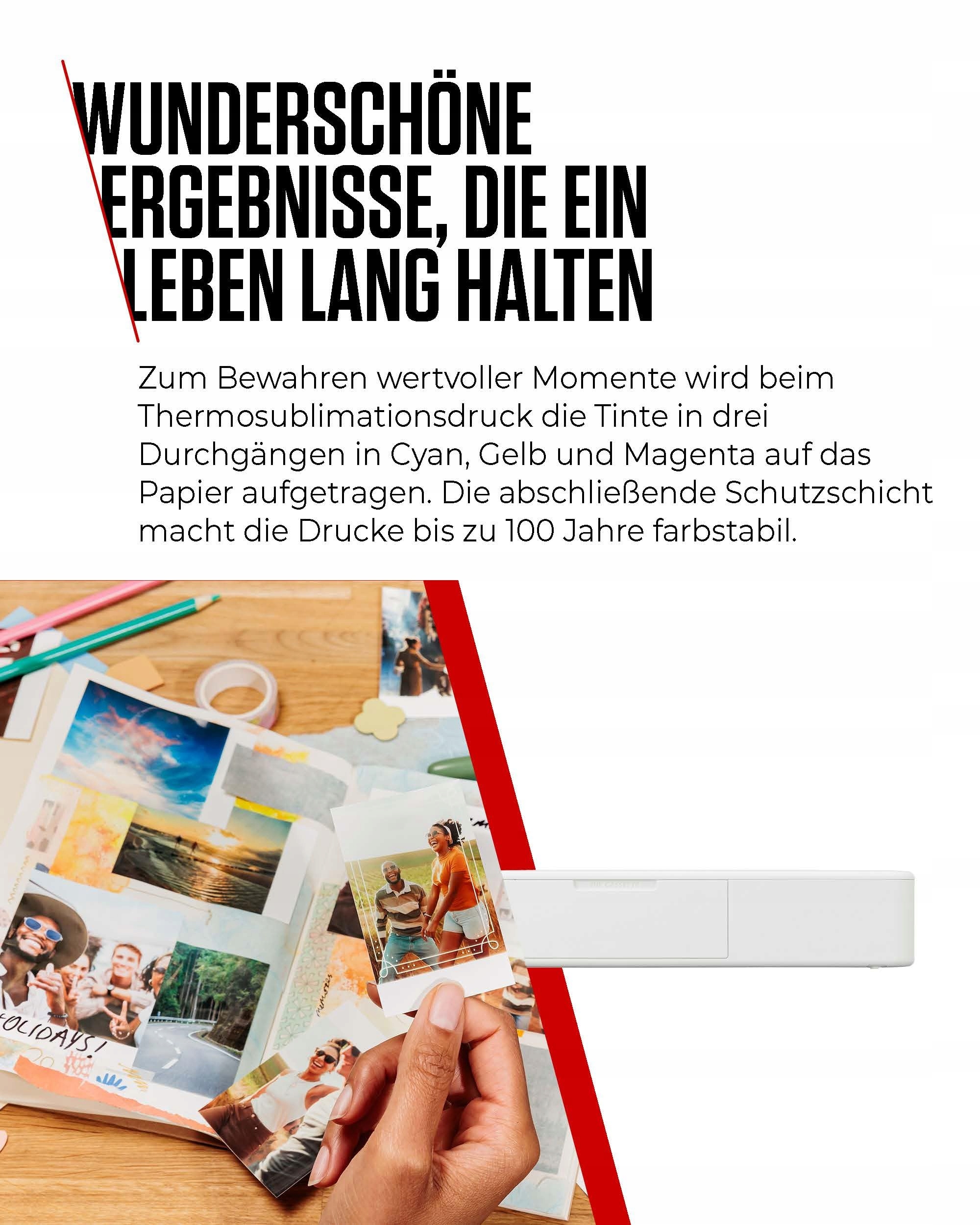 CANON SELPHY QX20 Mobilna Drukarka Zdjęć WLAN USB-C Biała — miniatura 7
