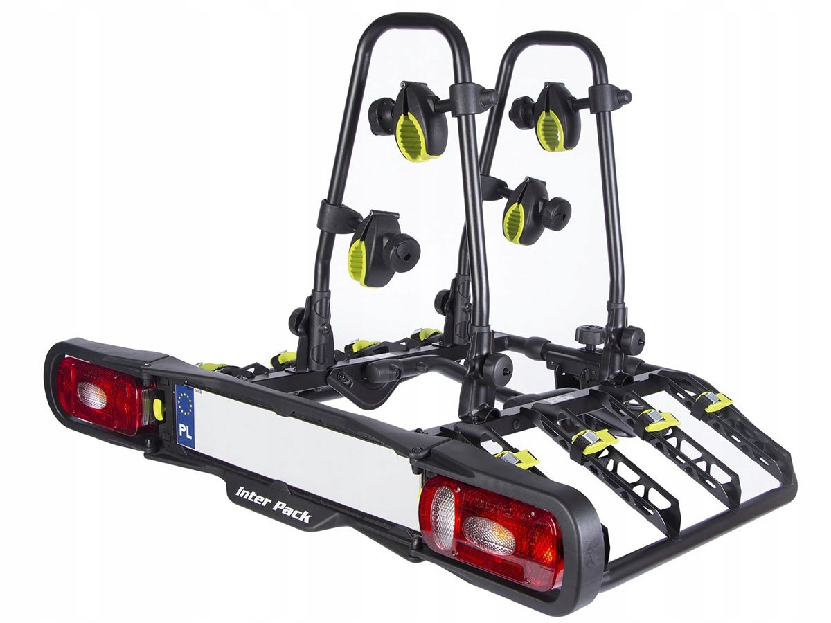 Batožinový Priestor Platforma Na Bicykel Držiak Na Hak Inter Pack Quattro 4 bicykle 13PIN