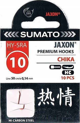 

Haczyki Z Przyponami Sumato jaxon Chika 10 okoń