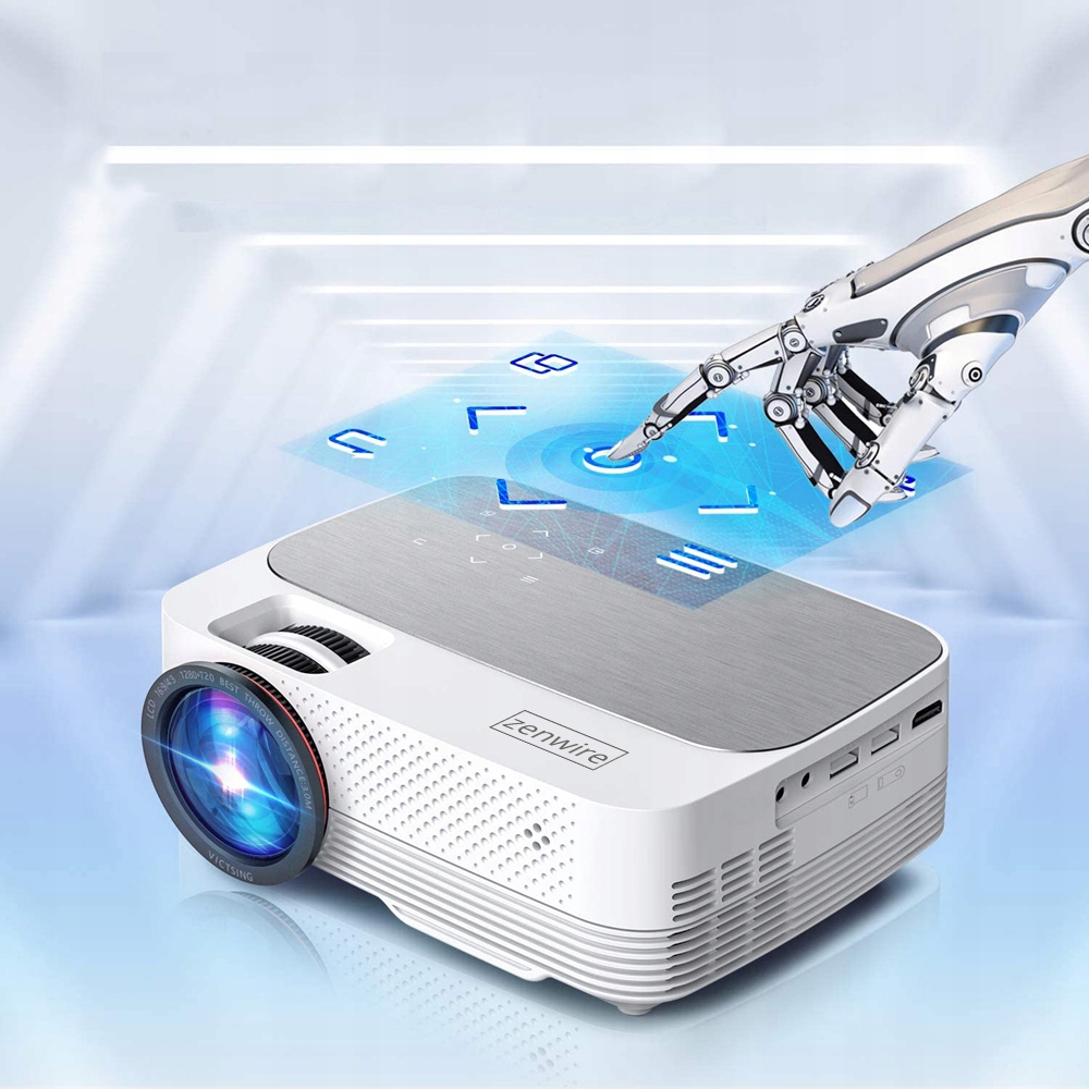 Projektor Przenośny mini mały Rzutnik LED Full HD 4000lm 170 cali LED HDMI Kod producenta Projektor Rzutnik LED Zenwire Q6 Full HD