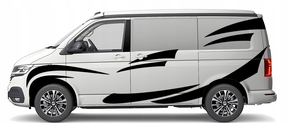 2x NAKLEJKA Grafika na bok kampera przyczepę MOTYW ABSTRAKCJA TRIBAL LINIE Producent MGDesign