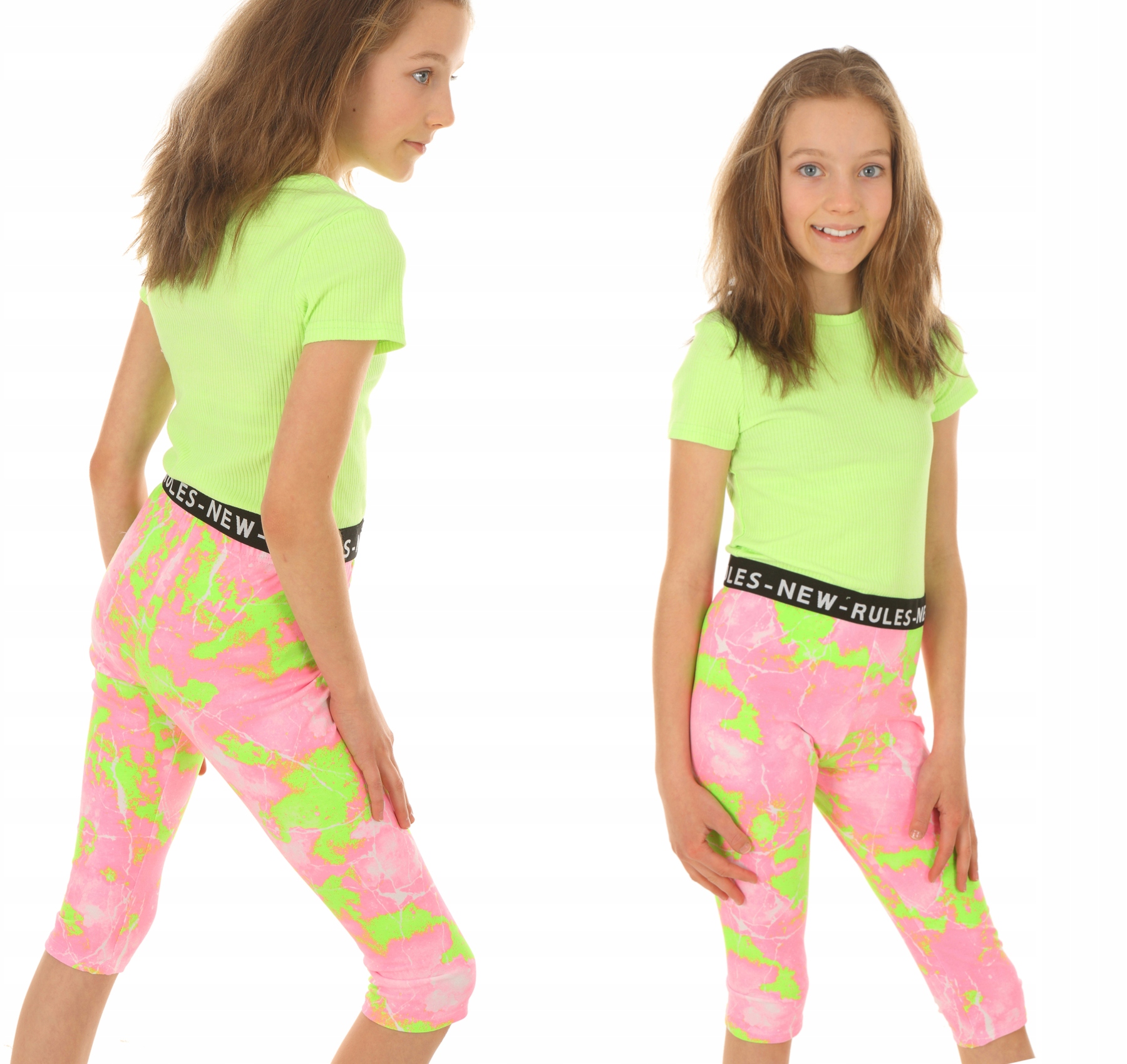 

Legginsy 3/4 getry Nadruki 128-134 Kropek 033