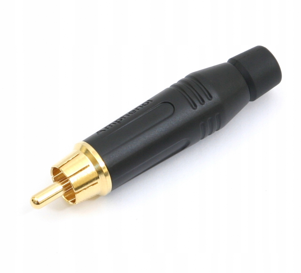 Wtyk RCA Amphenol ACPR-BLK