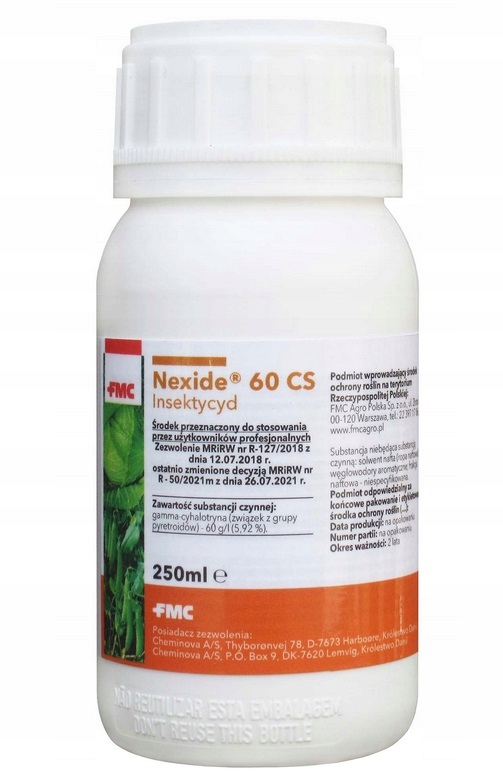 

Nexide 60 Cs 250 ml szkodniki zboża rzepak Fmc