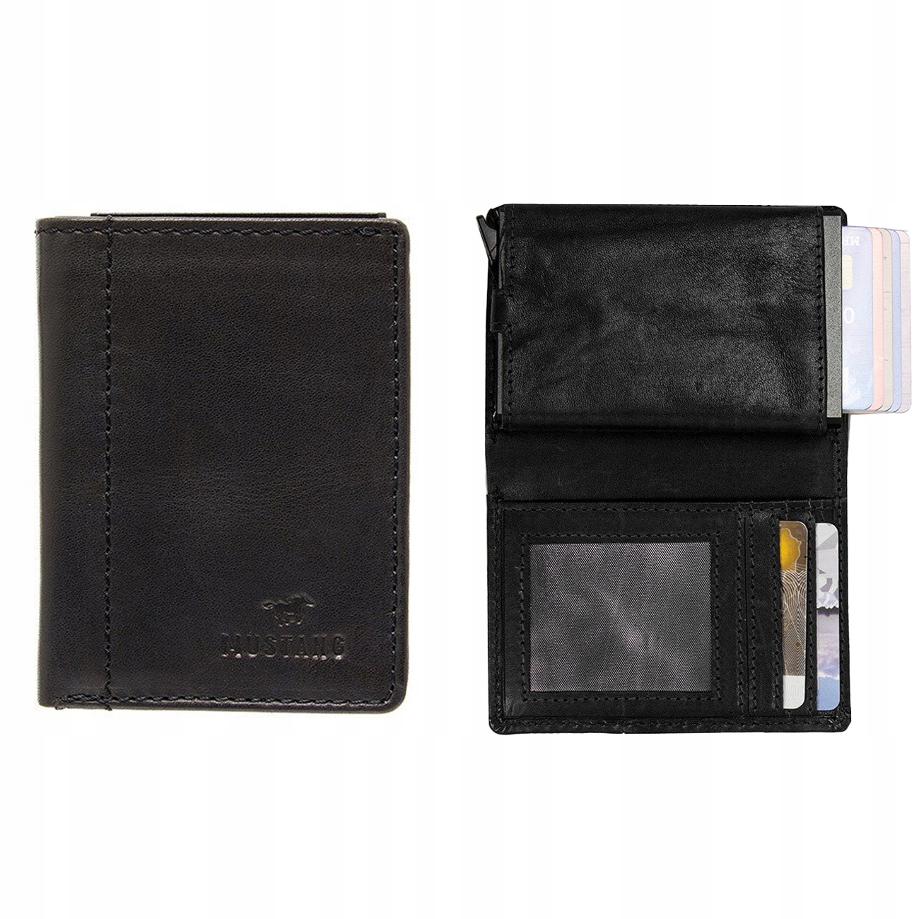 Pánská peněženka Mustang Kožená Rfid vertikální Stylová Klasická Dárková