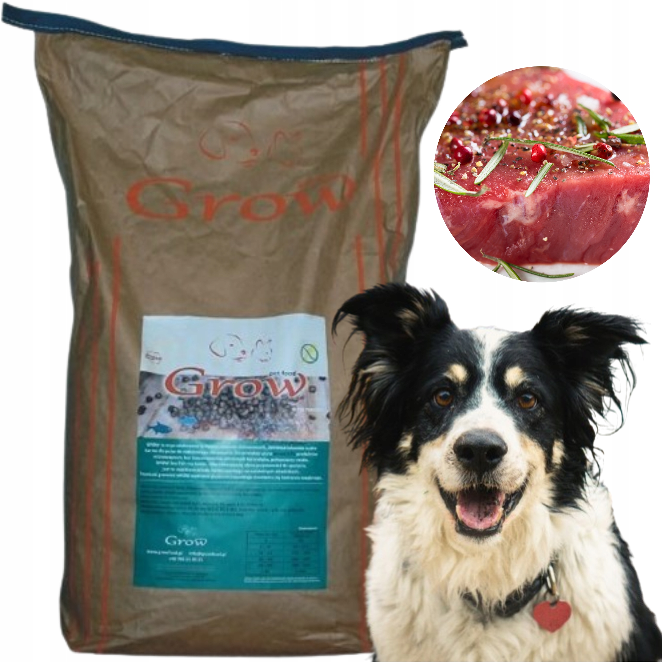 Levně Grow Kachna S Rybou Junior L Hubertus Suché Krmivo pro štěňata 7 kg