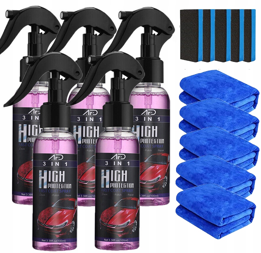 5szt. Nano spray do naprawy zarysowań samochodów 100ml