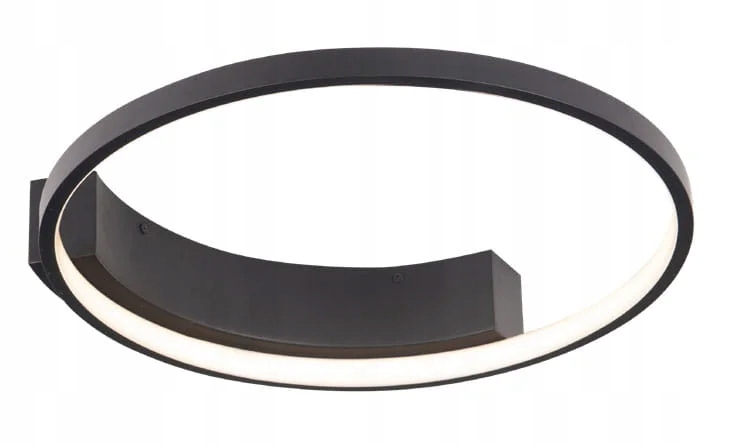 Stropná lampa Maxlight Velvet Led 25W Čierna Ring Ø40 cm hliníková