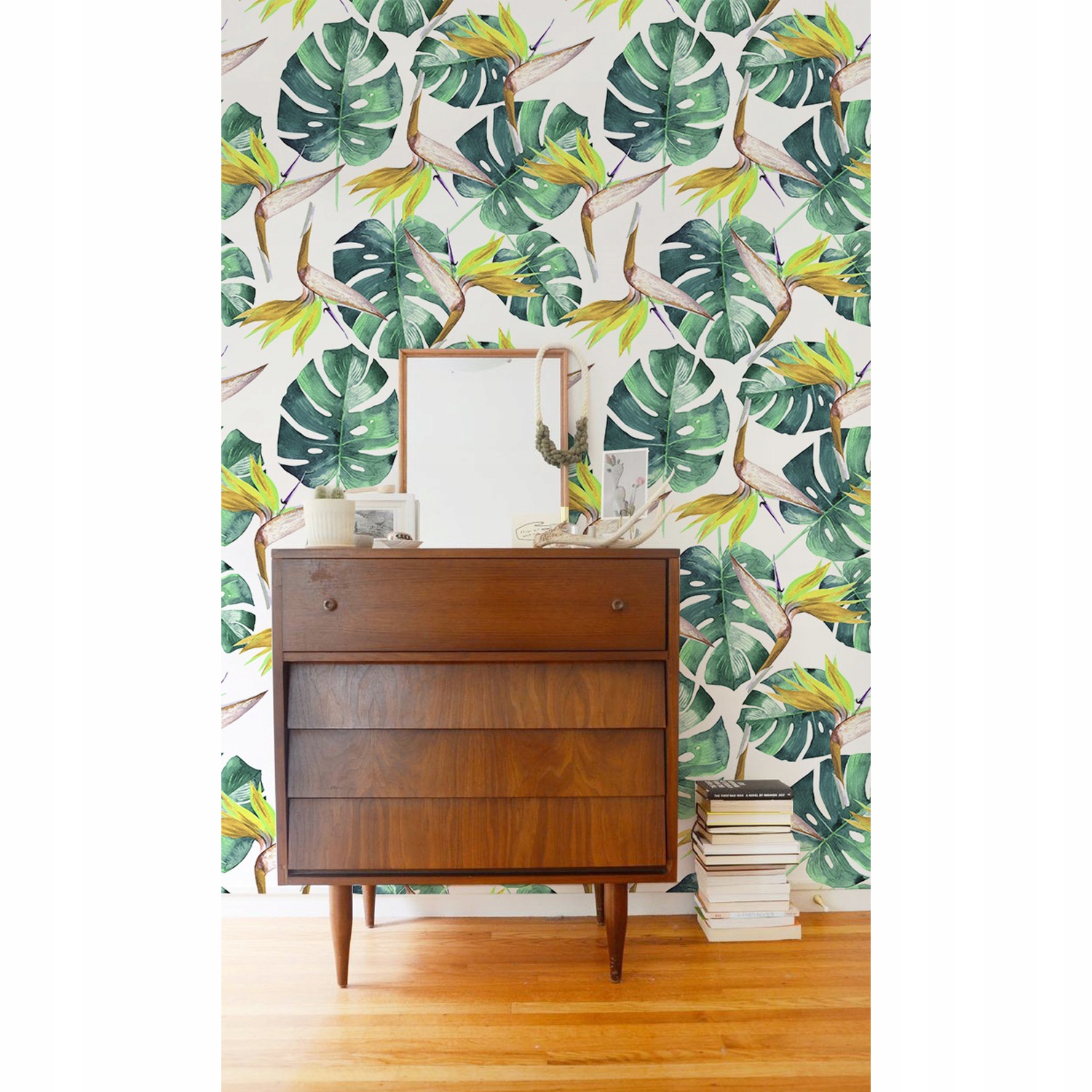 

Tapeta ścienna Tropikalne liście vintage 250x250cm