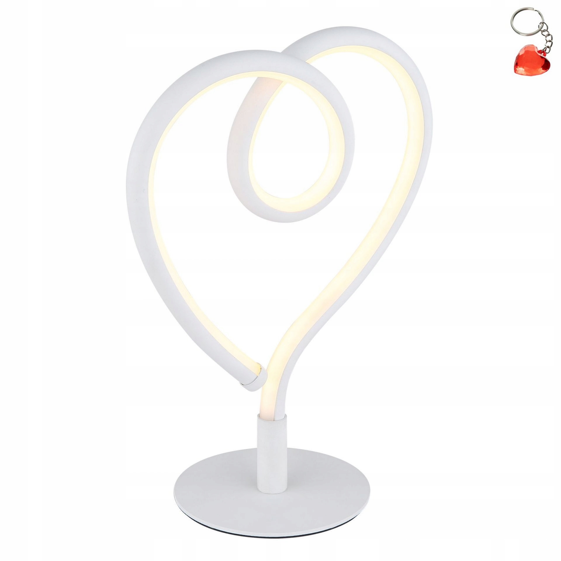 Dekorativní stolní lampa srdce na Valentýna Led bílá 6W Amore 28054W Globo