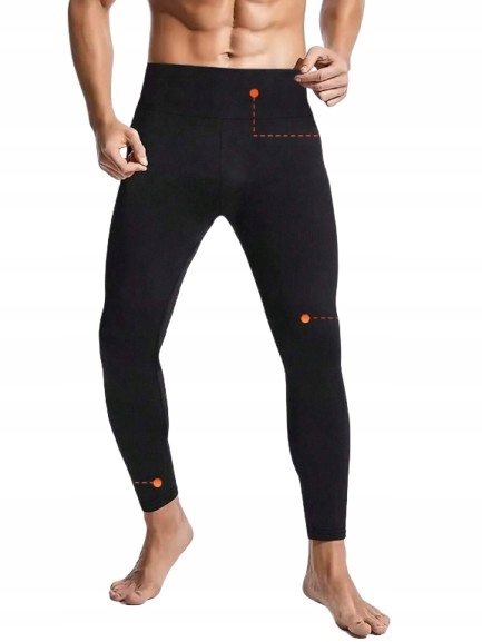 SHEIN CZARNE OCIEPLANE KALESONY 0HM S06__S