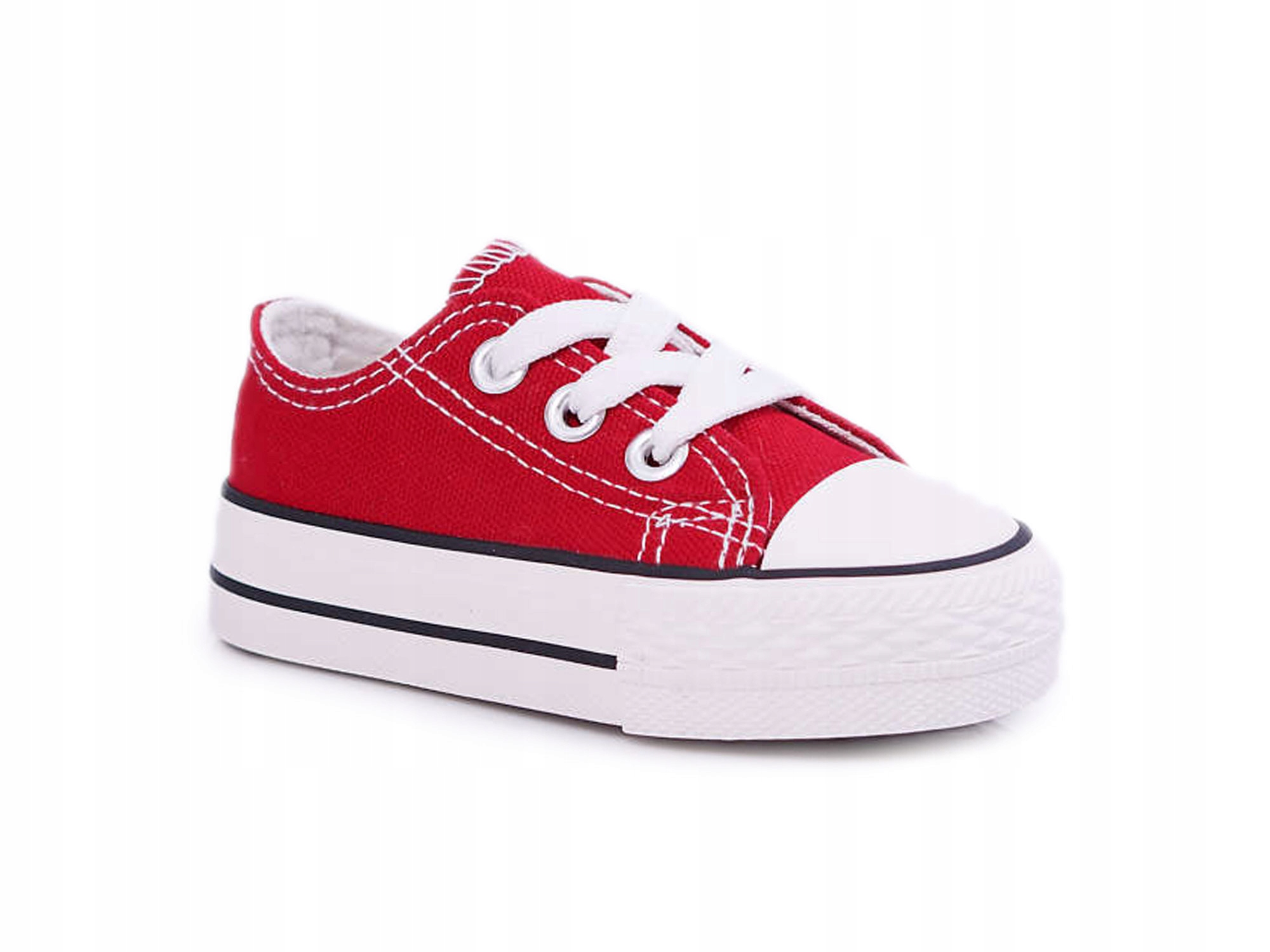 

Dziecięce Materiałowe Trampki Czerwone 23