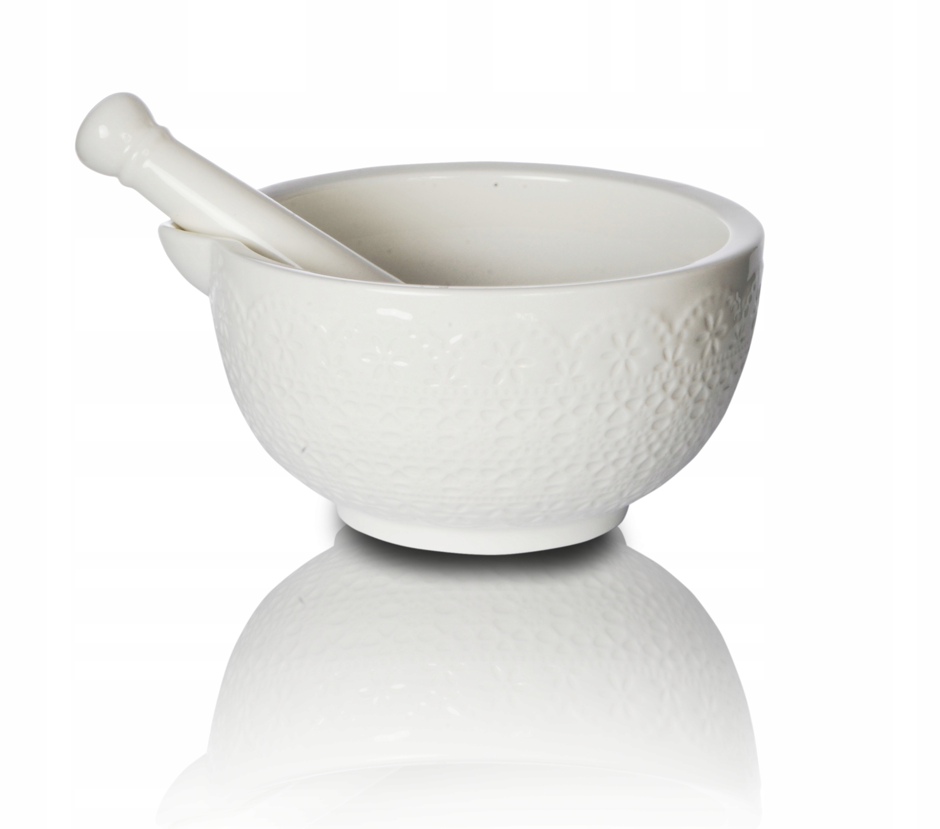 

Moździerz Z Tłuczkiem Porcelana Koronka Duźy