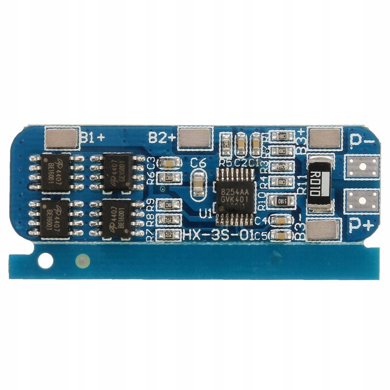 Moduł ładowania Li-ion 3S 12V 6-8A do ogniw 18650 niebieskia płytka